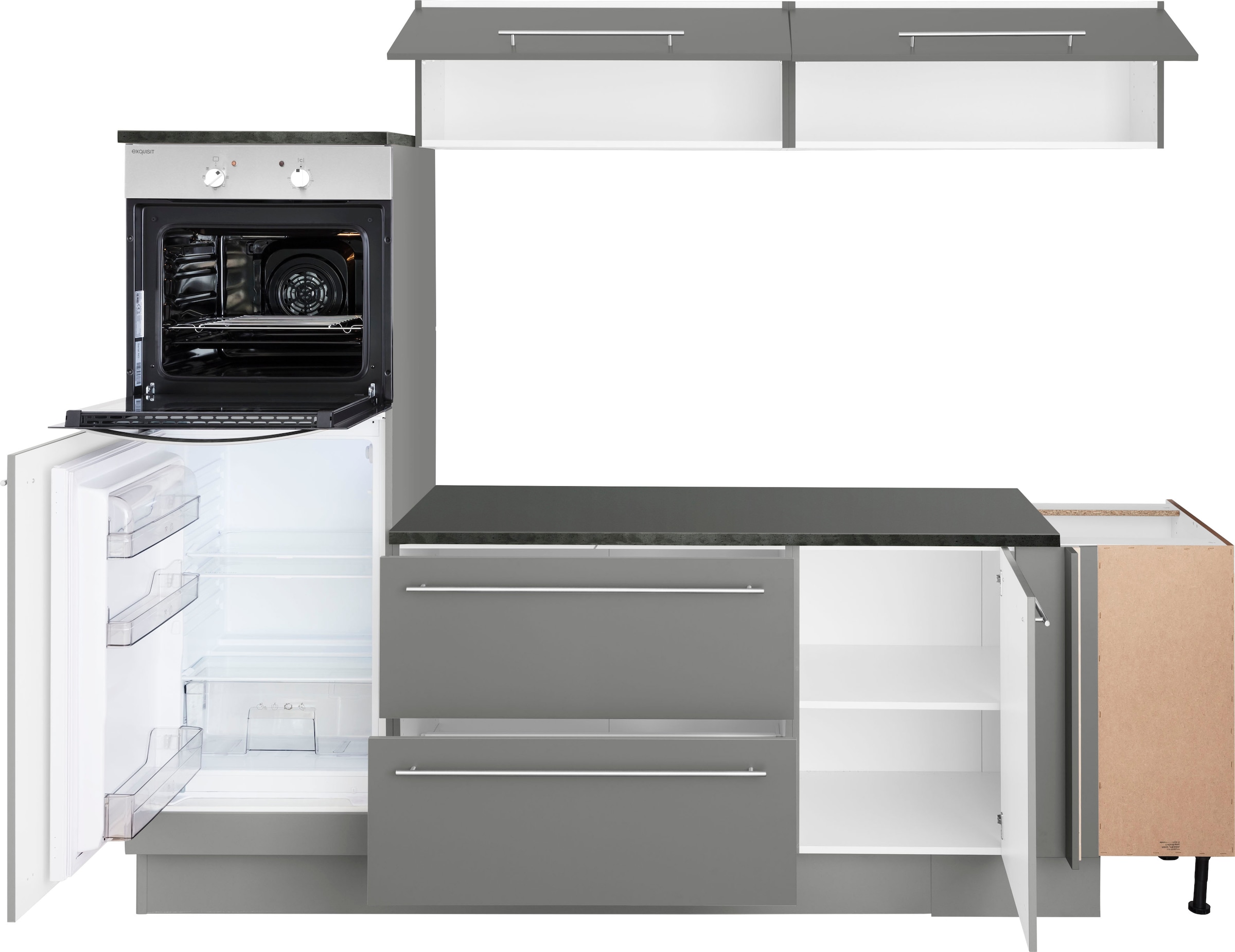OPTIFIT Winkelküche »Bern«, Stellbreite 265x175 cm, wahlweise mit E-Geräten