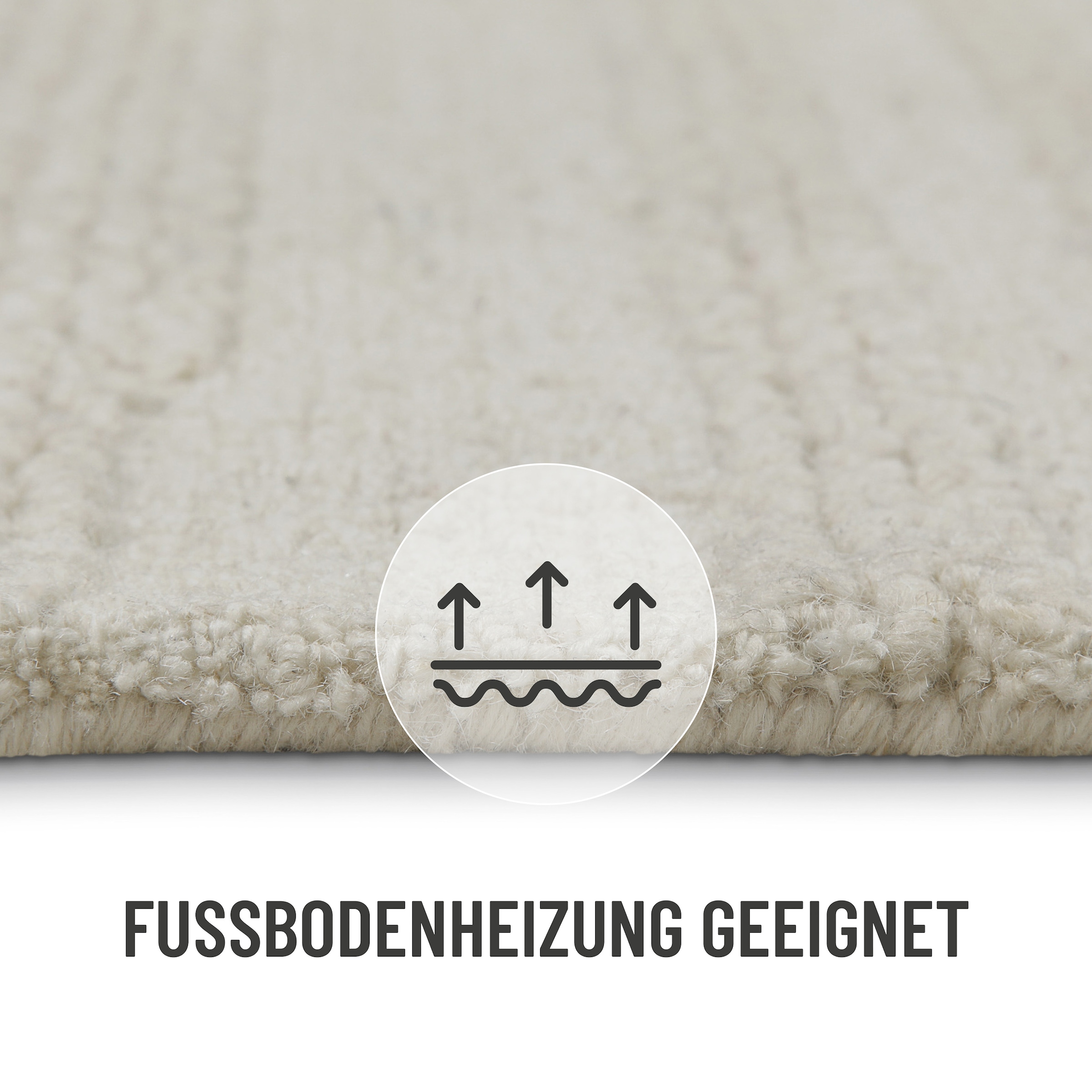 Wecon home Teppich »Hamptons TWENTYSEVEN«, rund, 15 mm Höhe, Kurzflor, Wohnzimmer, Schlafzimmer, elegant, robust, Linien-Muster
