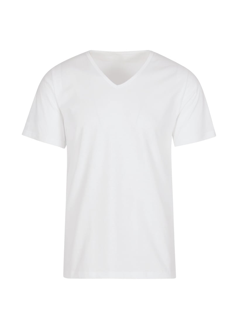 Trigema T-Shirt »TRIGEMA T Shirt aus Biobaumwolle mit V-Ausschnitt« 1