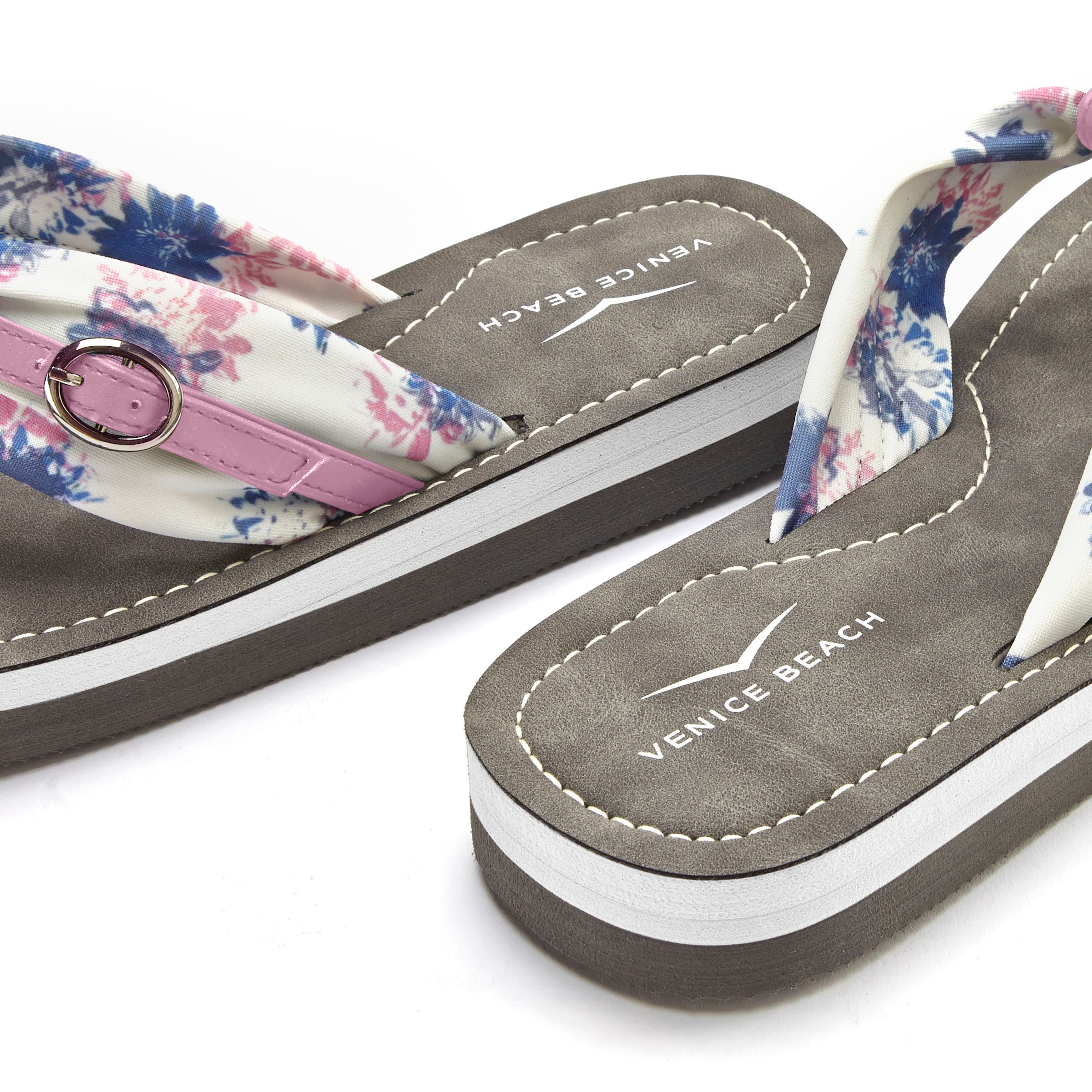 Venice Beach Badezehentrenner, Flip Flop mit modischem Print VEGAN