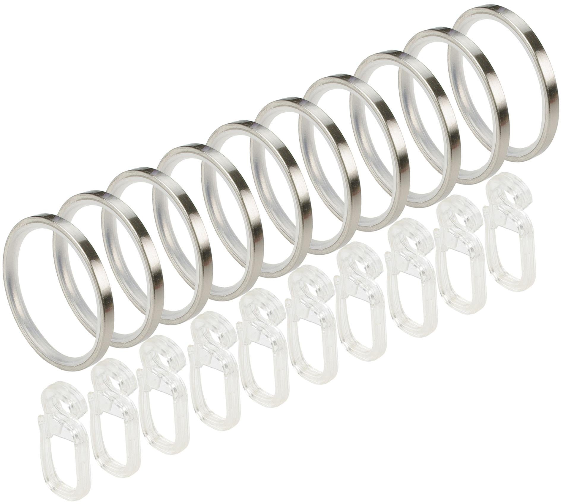 Liedeco Gardinenstange »CELQUADE02SG2L«, 2 läufig-läufig, Fixmaß, 2-läufig im Fixmaß Ø 25/20 mm