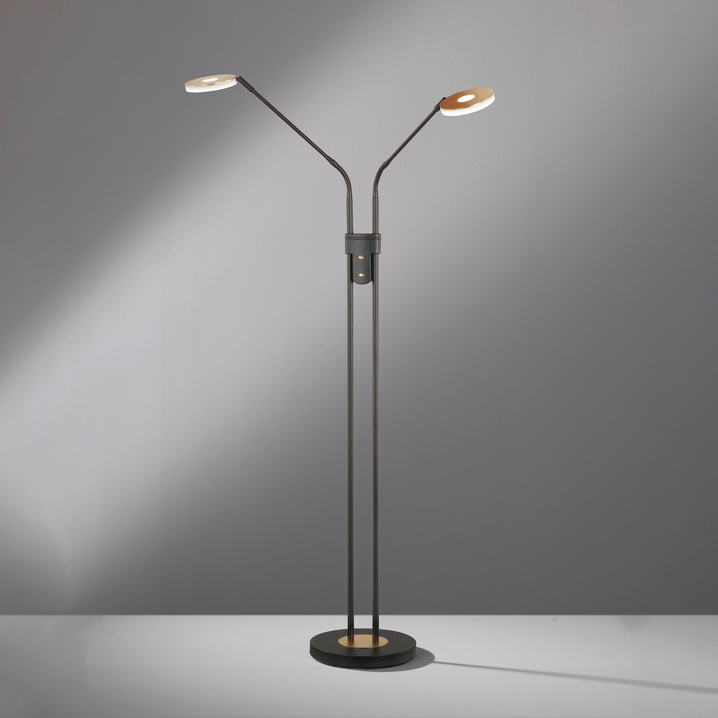 FISCHER & HONSEL Stehlampe »Dent«, 2 flammig, Leuchtmittel LED-Modul | LED fest integriert, langlebige LED, dimmbar