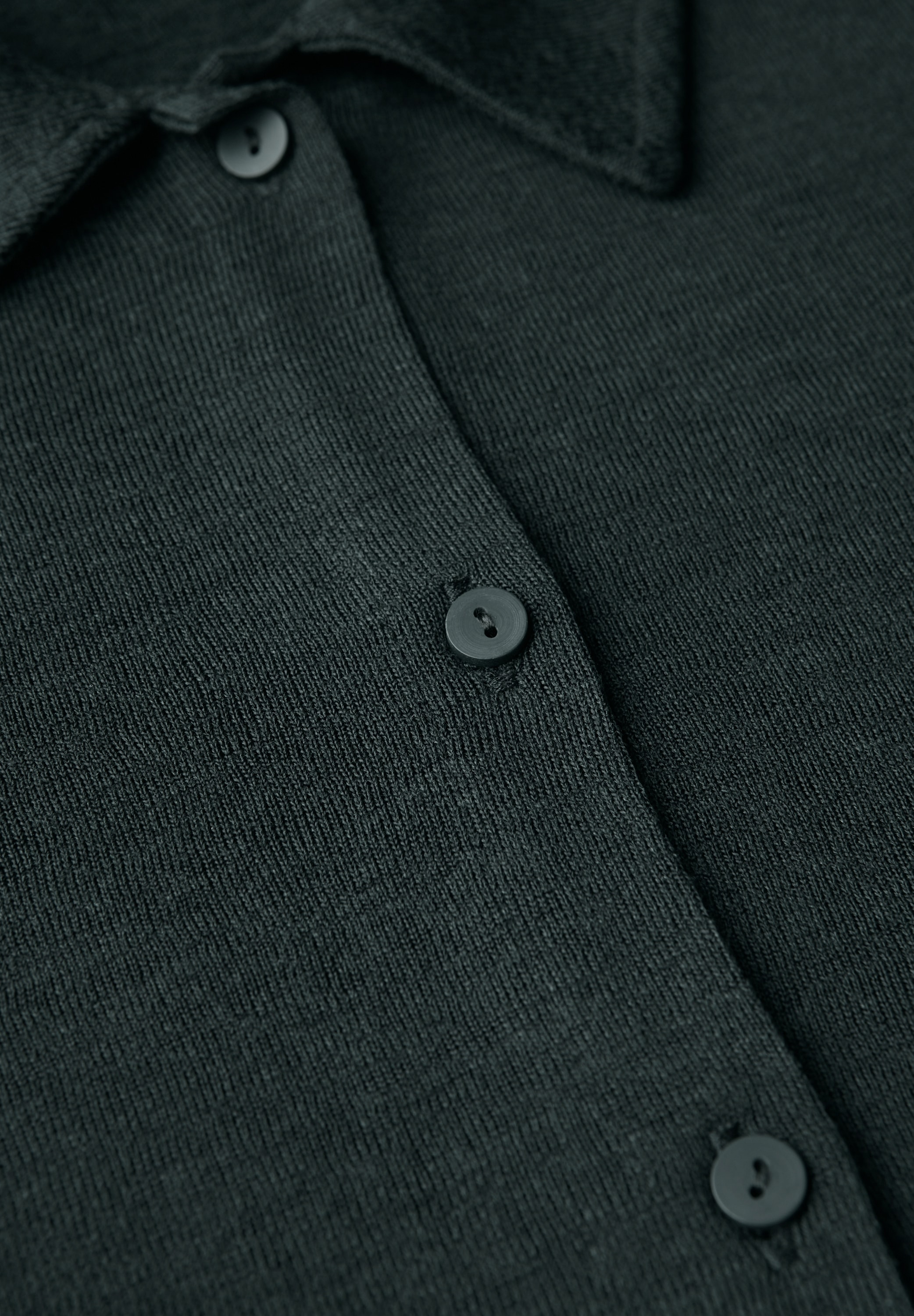 STREET ONE Strickjacke, mit Hemdkragen und Knopfleiste