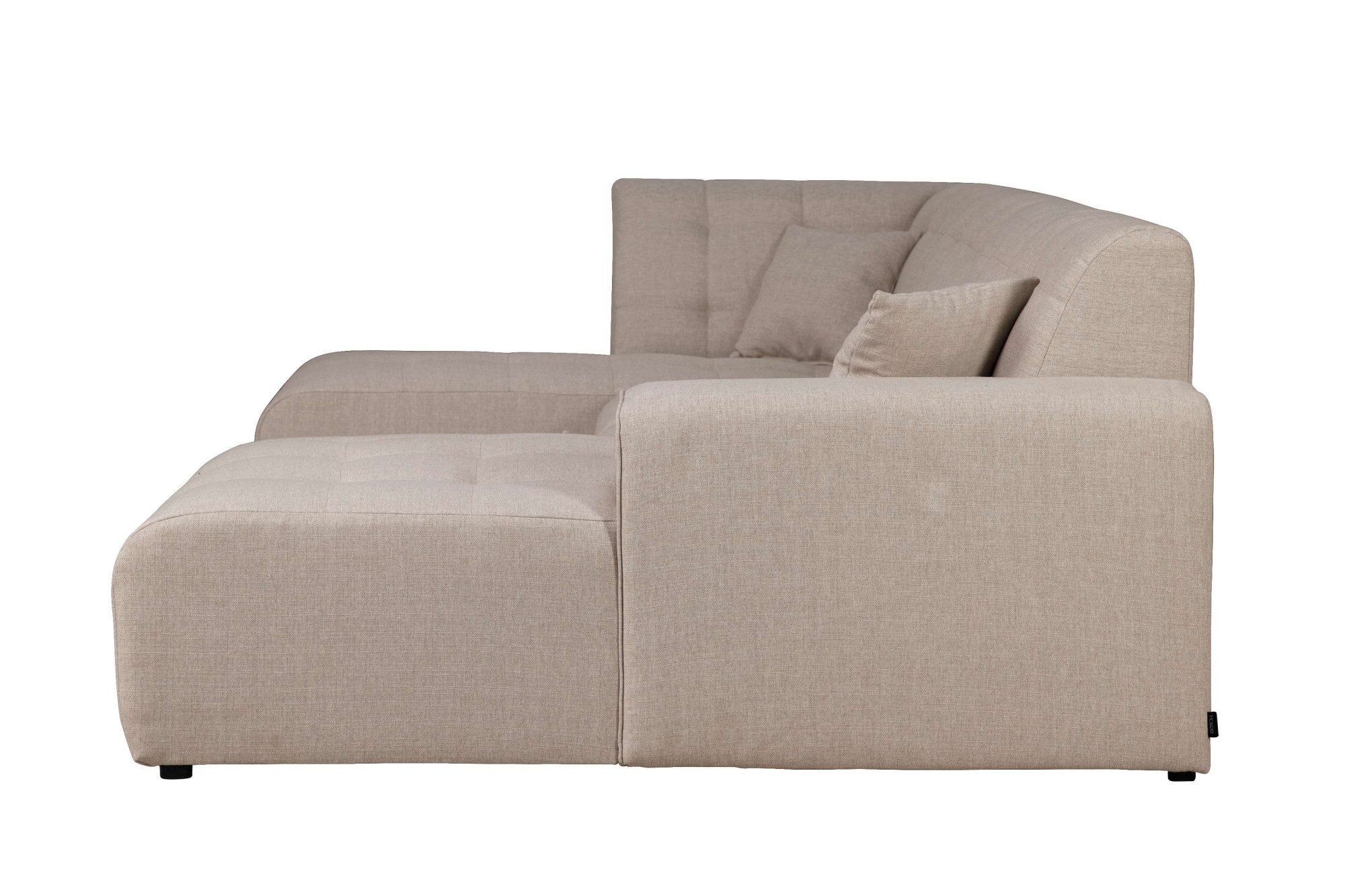 Home affaire Wohnlandschaft »Nosia U-Form«, incl. 2 Zierkissen, mit feiner Steppung