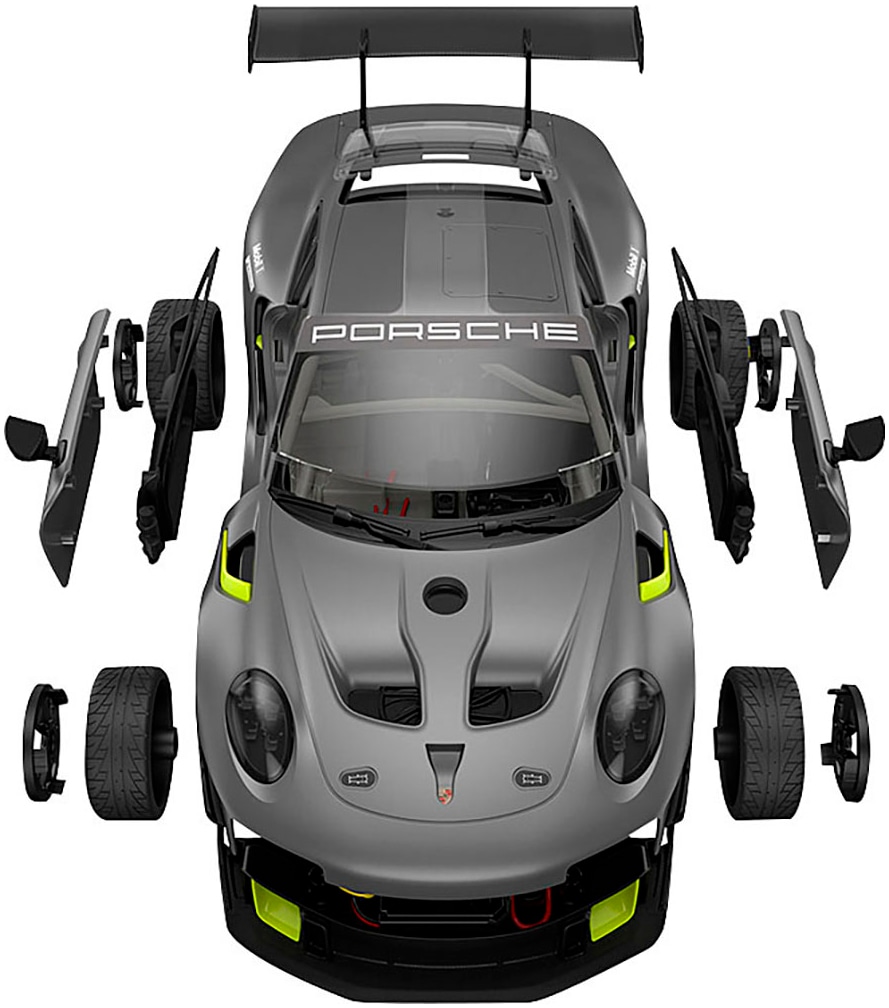 Jamara Modellbausatz »RC-Auto Porsche 911 GT2 RS Clubsport 25 1:18 grau 2,4 GHz«, 1:18