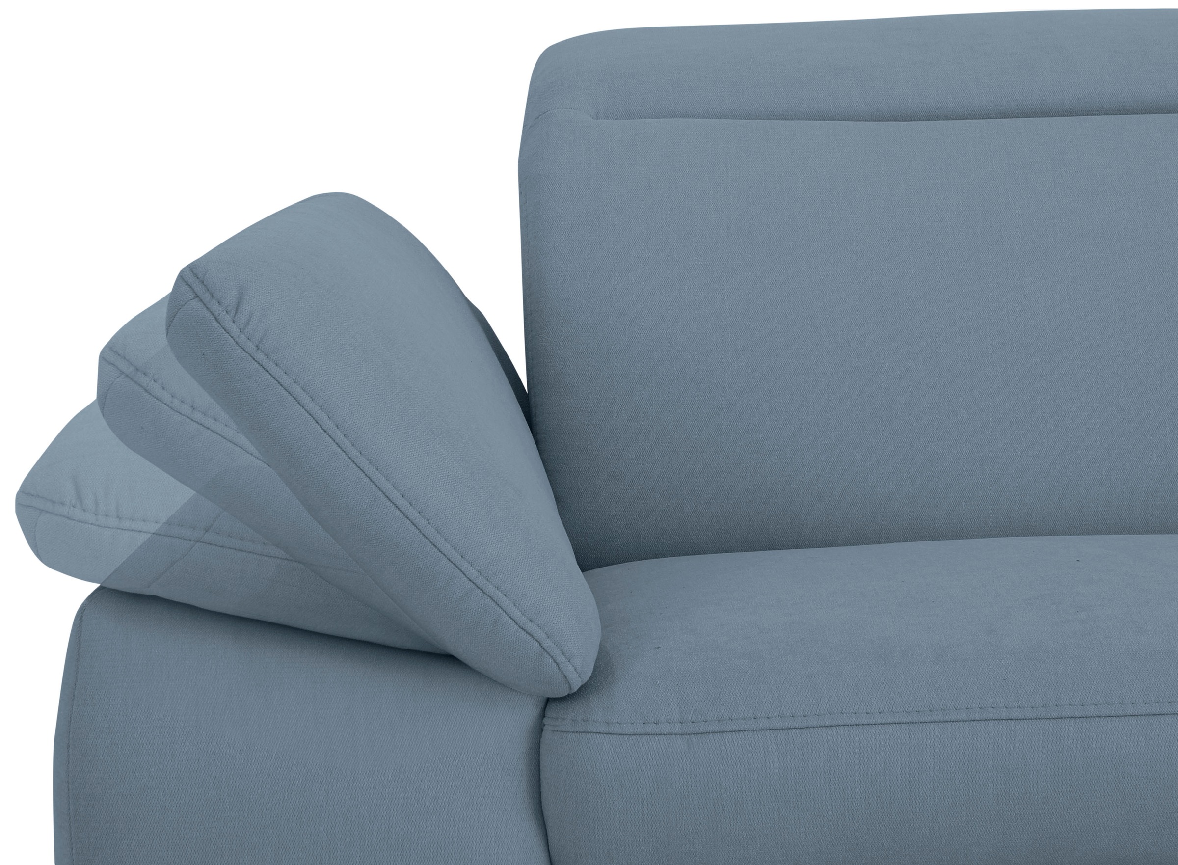 Home affaire Ecksofa »Mauritius L-Form«, mit Kopfteil- und Armlehnverstellung, mit Bettfunktion und Bettkasten
