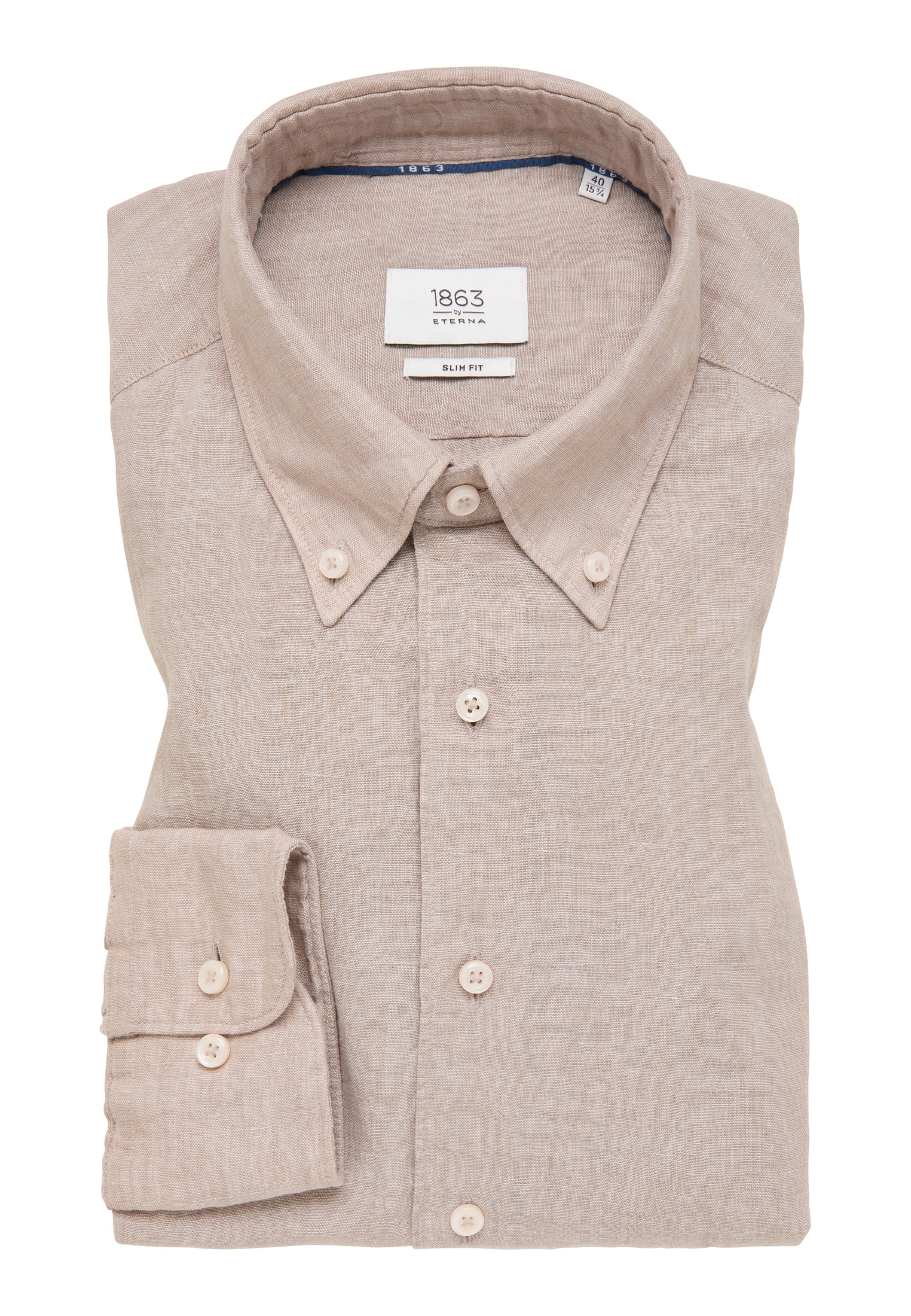 Eterna Langarmhemd »SLIM FIT« EASY IRON (bügelleicht)