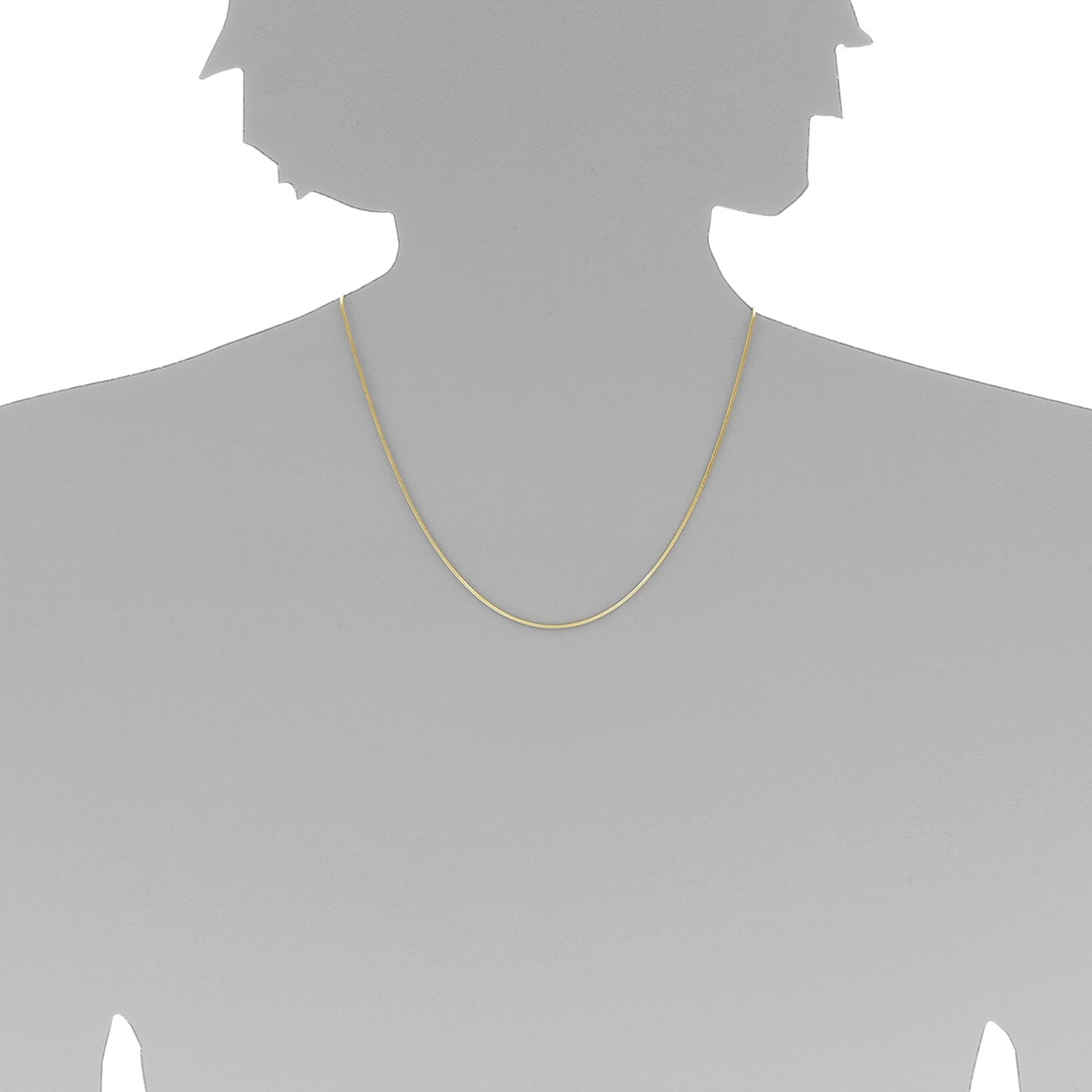 OSTSEE-SCHMUCK Goldkette »- Schlange 1,0 mm - Gold 333/000 -,«