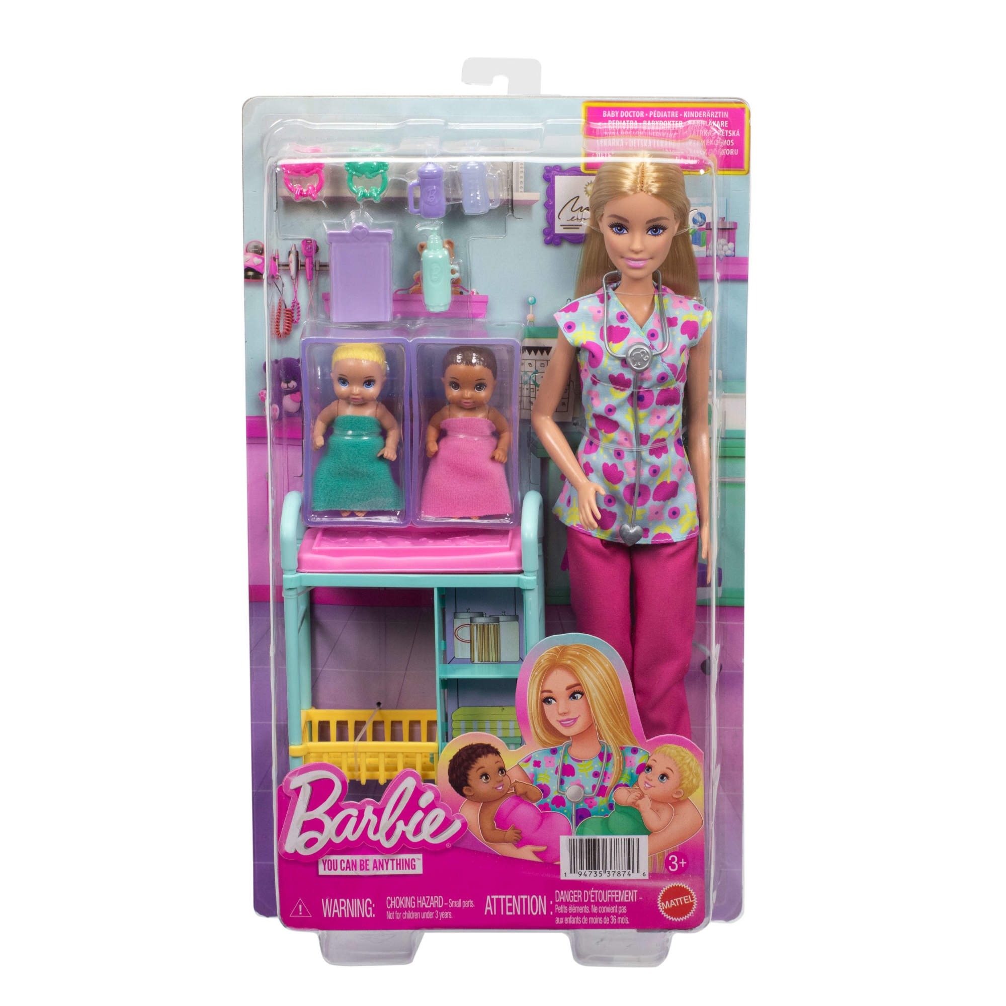 Barbie Anziehpuppe »Barbie Nurturing Spielset - Kinderärztin«
