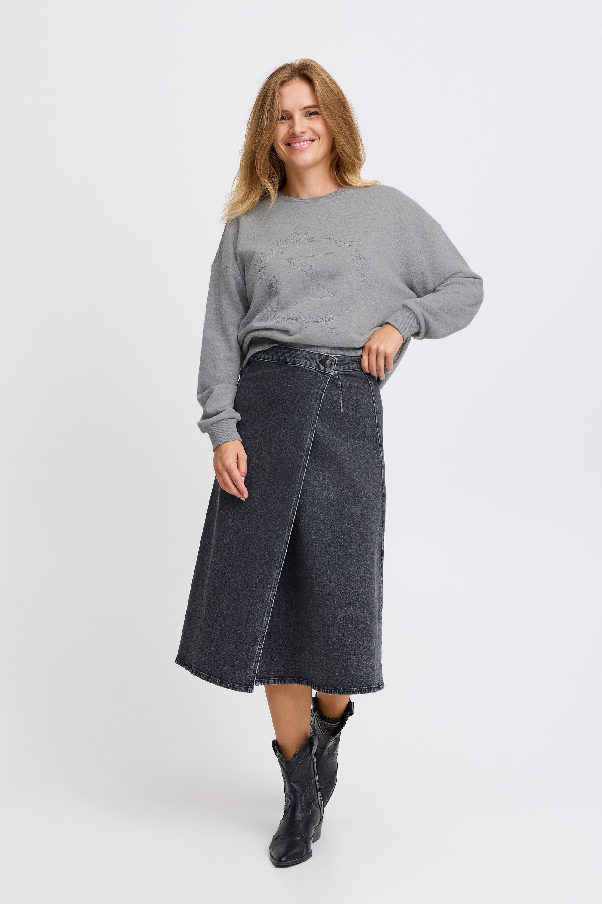 Pulz Jeans Sweatshirt »Rundhalspullover PZTABITA Logo Sweatshirt«