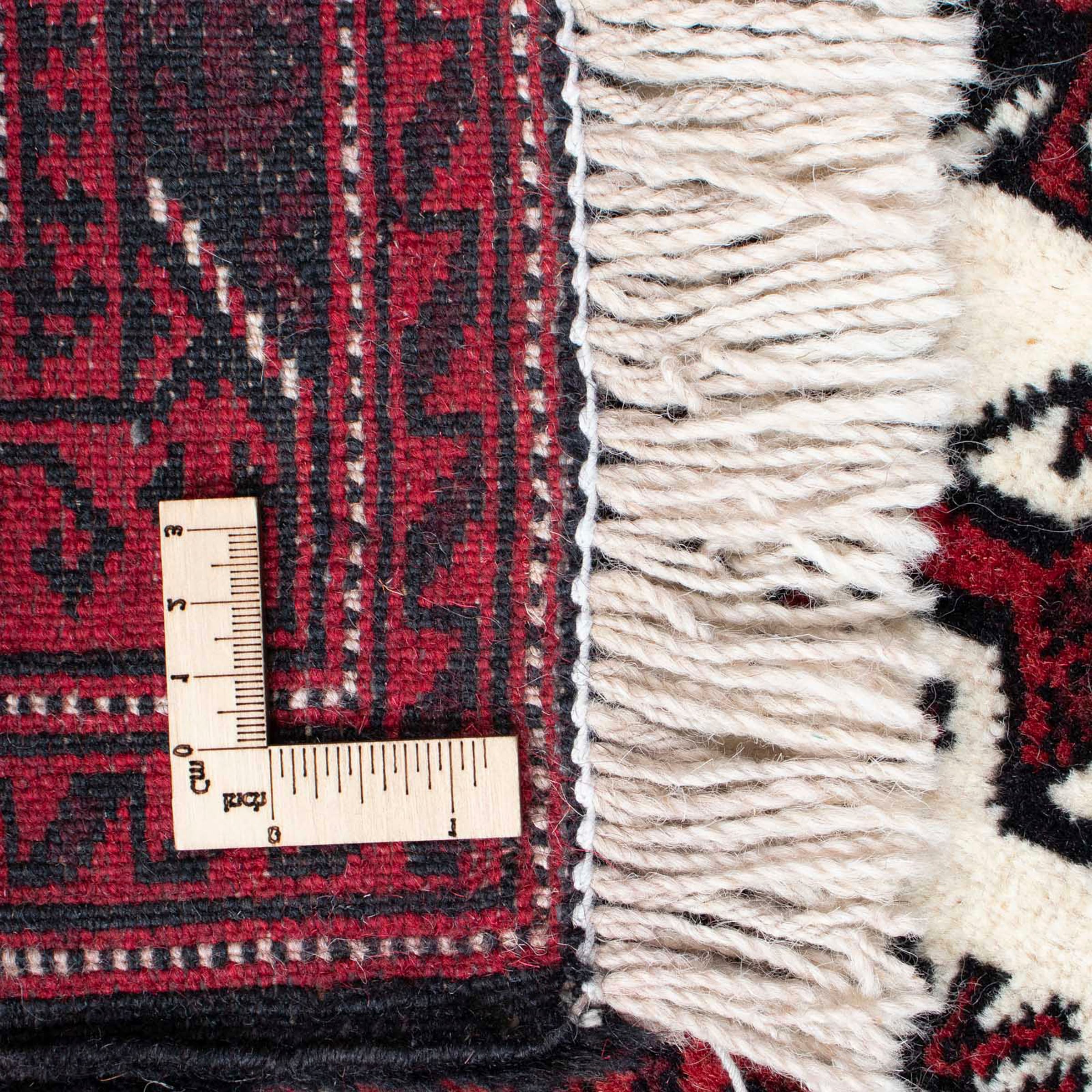 morgenland Orientteppich »Belutsch - 142 x 102 cm - dunkelrot«, rechteckig, Wohnzimmer, Handgeknüpft, Einzelstück mit Zertifikat
