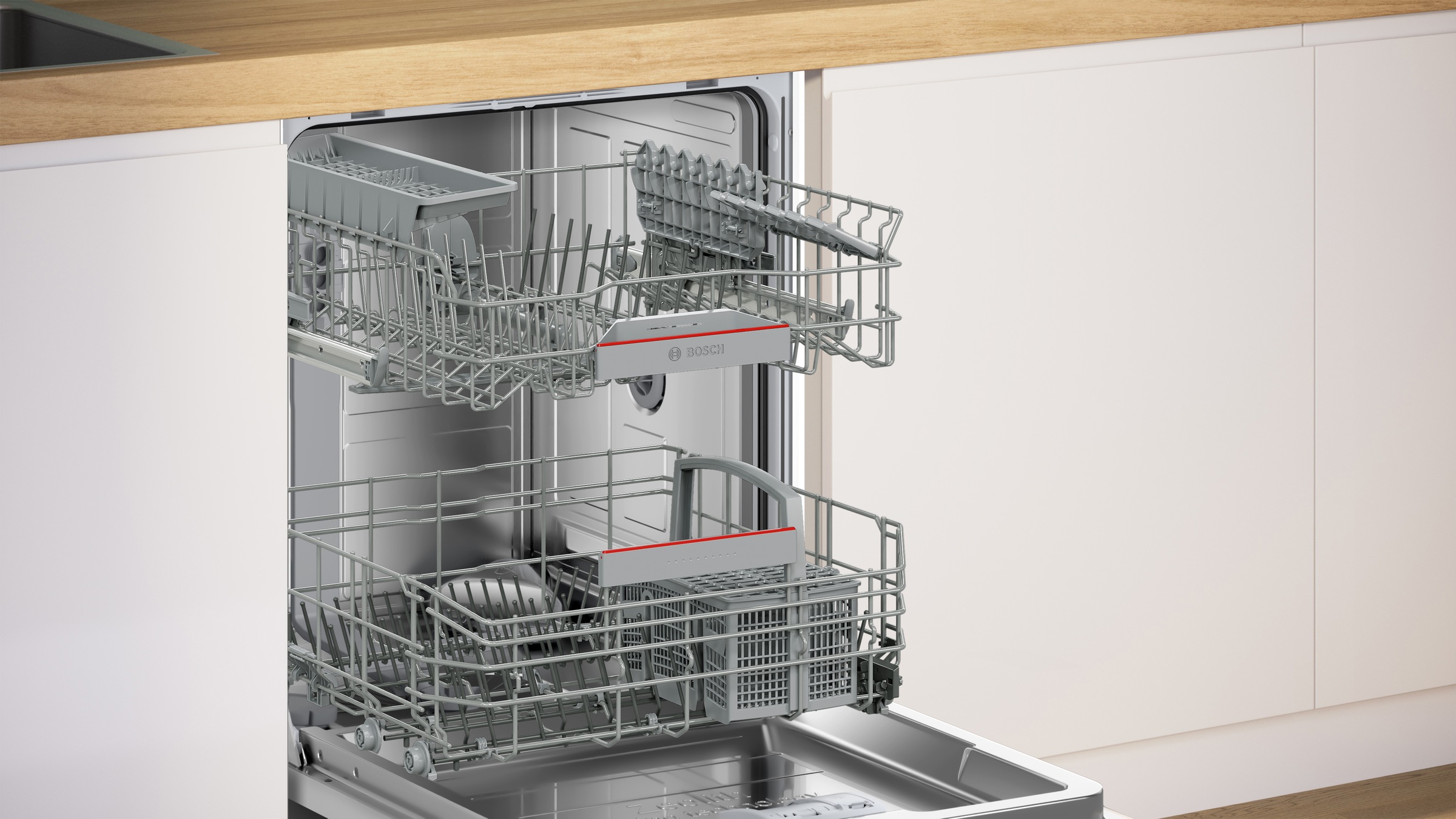 BOSCH vollintegrierbarer Geschirrspüler Serie 6 »SMV6YAX02E«, 13 Maßgedecke