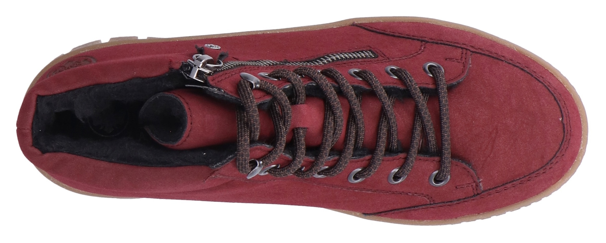 Rieker Winterboots  Plateaustiefelette, Schnürboots mit Warmfutter und TEX-Ausstattung