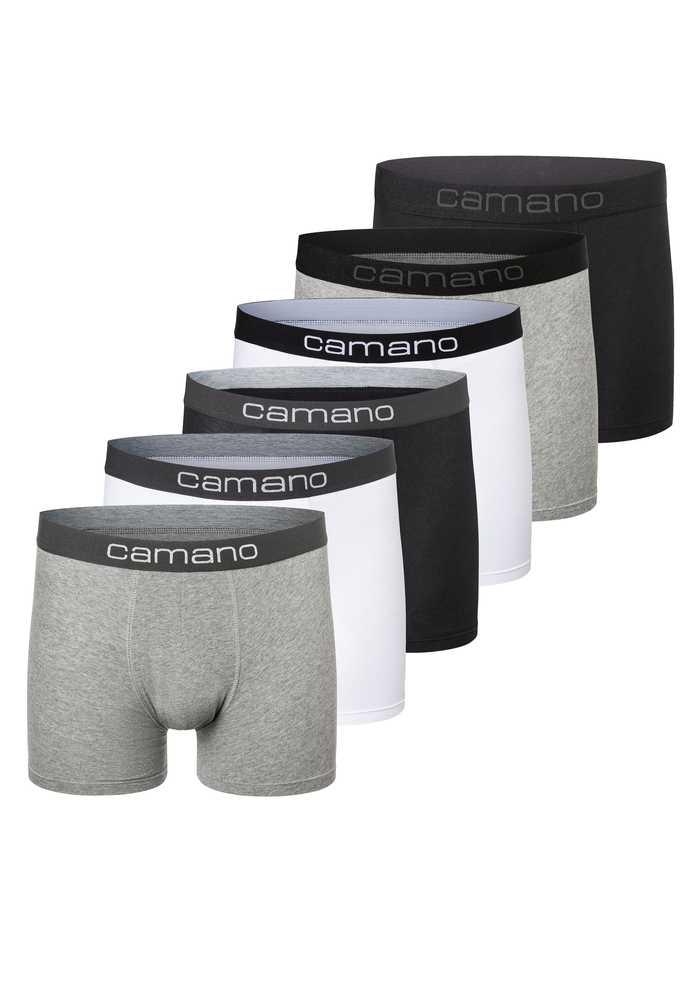 Boxershorts, (6er Pack), mit Stretch-Logobund