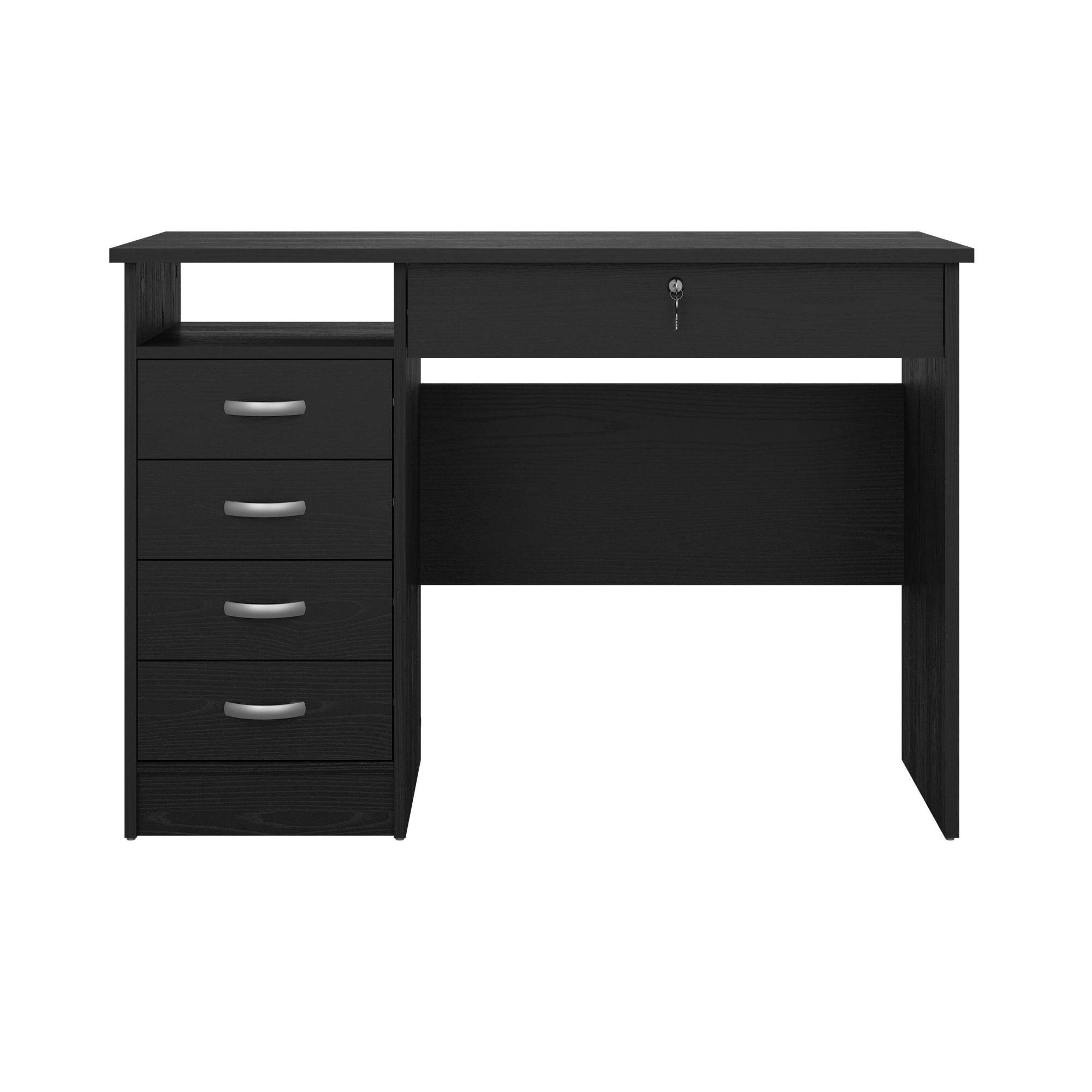 INOSIGN Schreibtisch »Funktion Plus, Arbeitstisch, Bürotisch«, Computertisch mit 5 Schubladen,1 abschließbar,Breite 110 cm