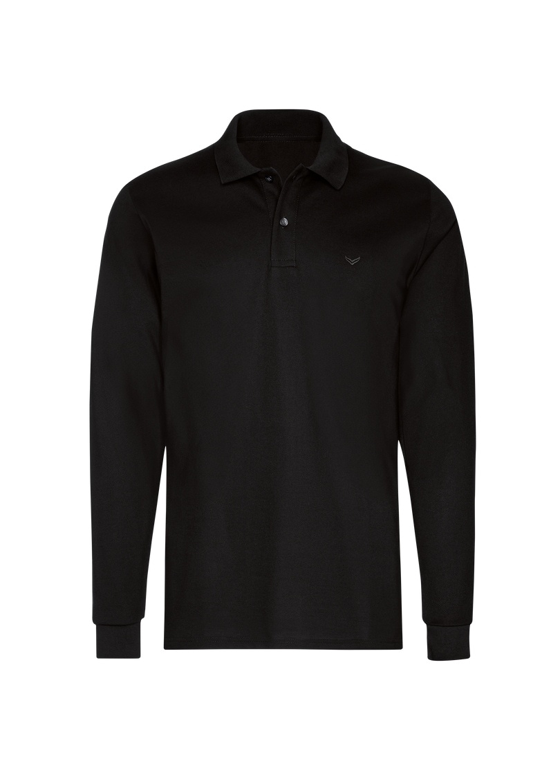 Trigema Poloshirt »TRIGEMA Langarm Poloshirt mit Armbündchen«, (1 tlg.)