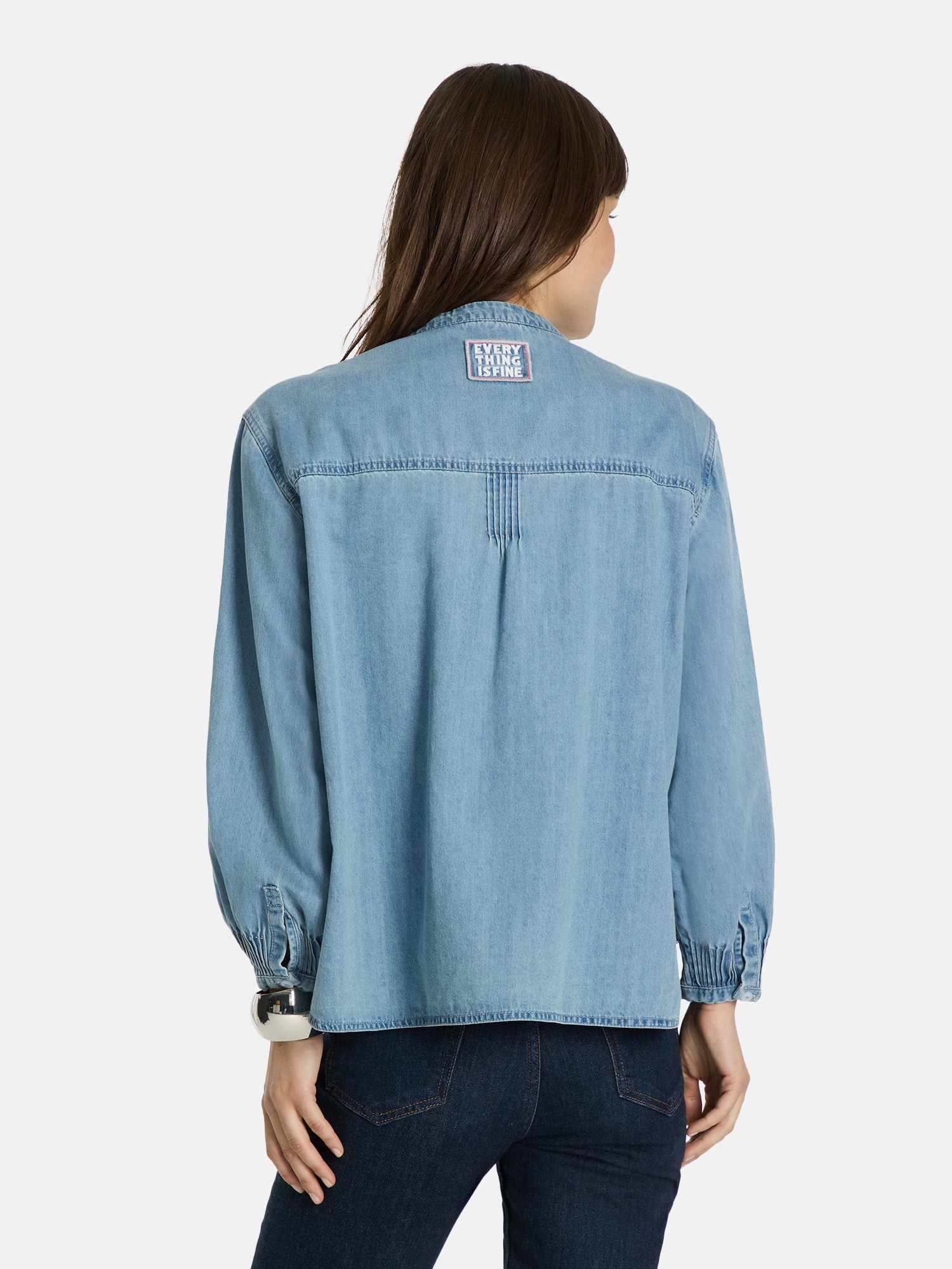 Lieblingsstück Langarmbluse »EvitaL« im Denim-Look