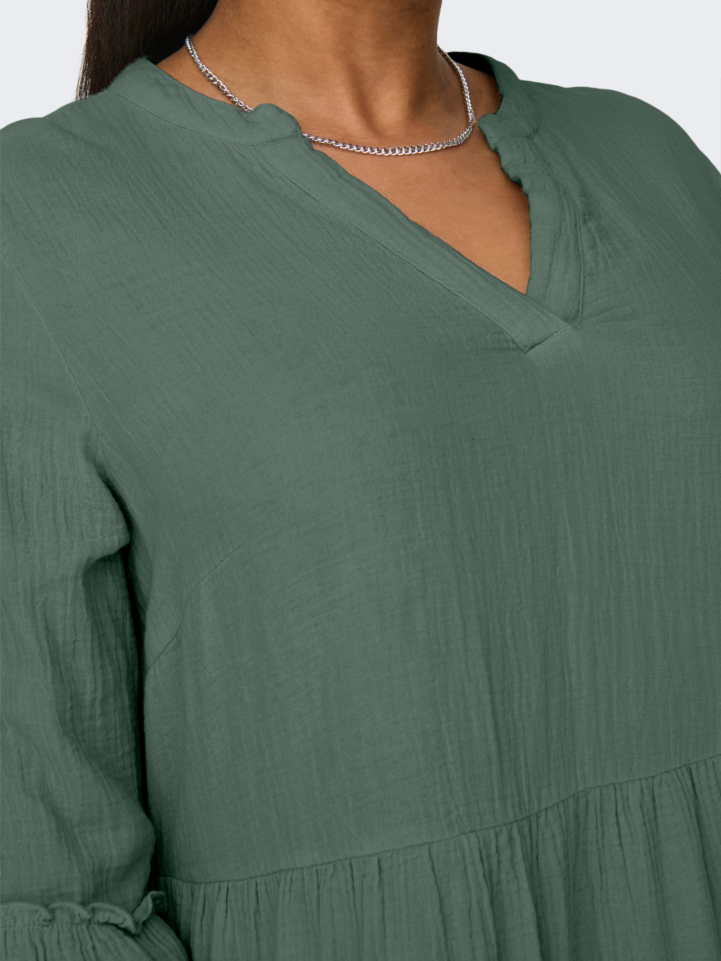 ONLY CARMAKOMA Tunikakleid »CARTHYRA LIFE PEPLUM DRESS WVN« Sommerkleid