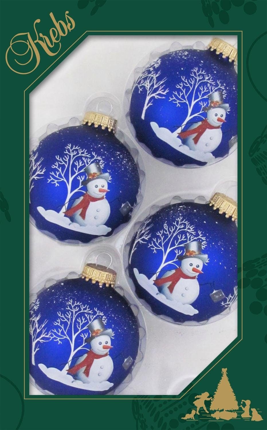 Krebs Glas Lauscha Weihnachtsbaumkugel (Set, St.) Christbaumschmuck, kaufen 4 online Christbaumkugeln günstig Glas«, »Schneemann, Weihnachtsdeko