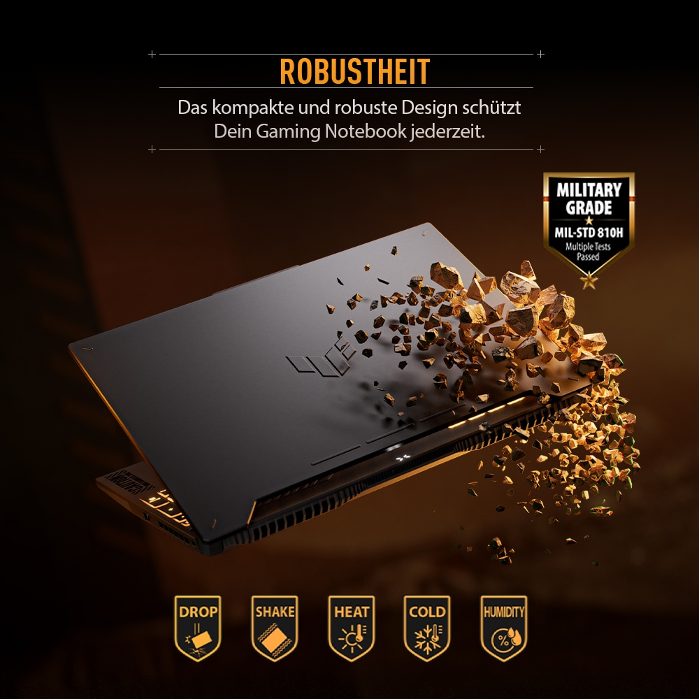 Asus Gaming-Notebook »TUF Gaming F17 i7-13620H 16 1 4060 FX707VV-HX240W«, 43,9 cm, / 17,3 Zoll, Intel, Core i7, GeForce RTX 4060, 1000 GB SSD