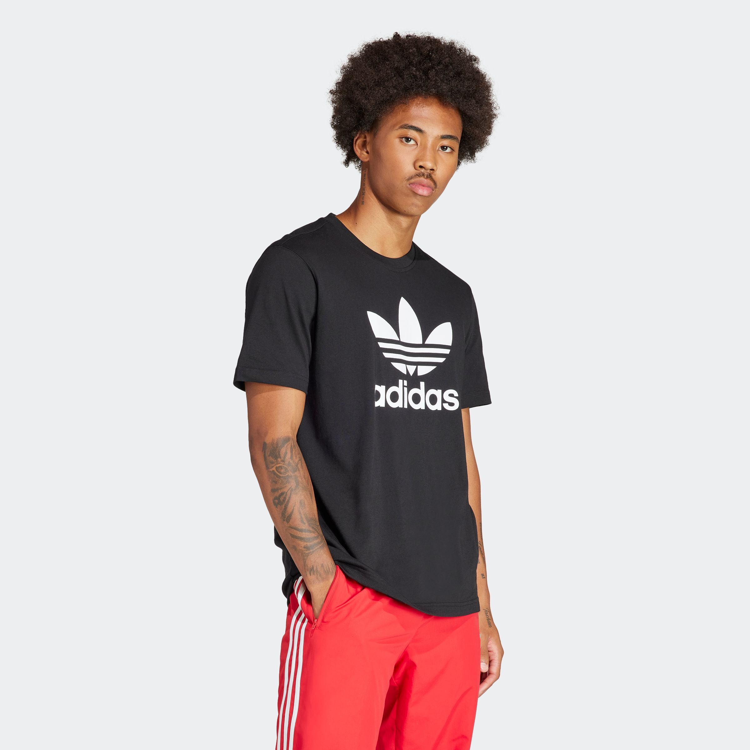 adidas Originals T-Shirt »TREFOIL T-SHIRT«, Basic Shirt mit großem Trefoil Logoprint