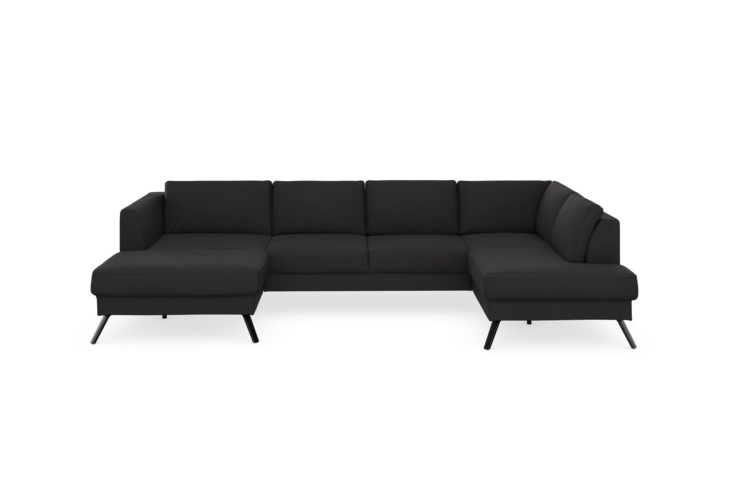 sit&more Wohnlandschaft »Lindholm U-Form« mit Sitztiefenverstellung und Federkern