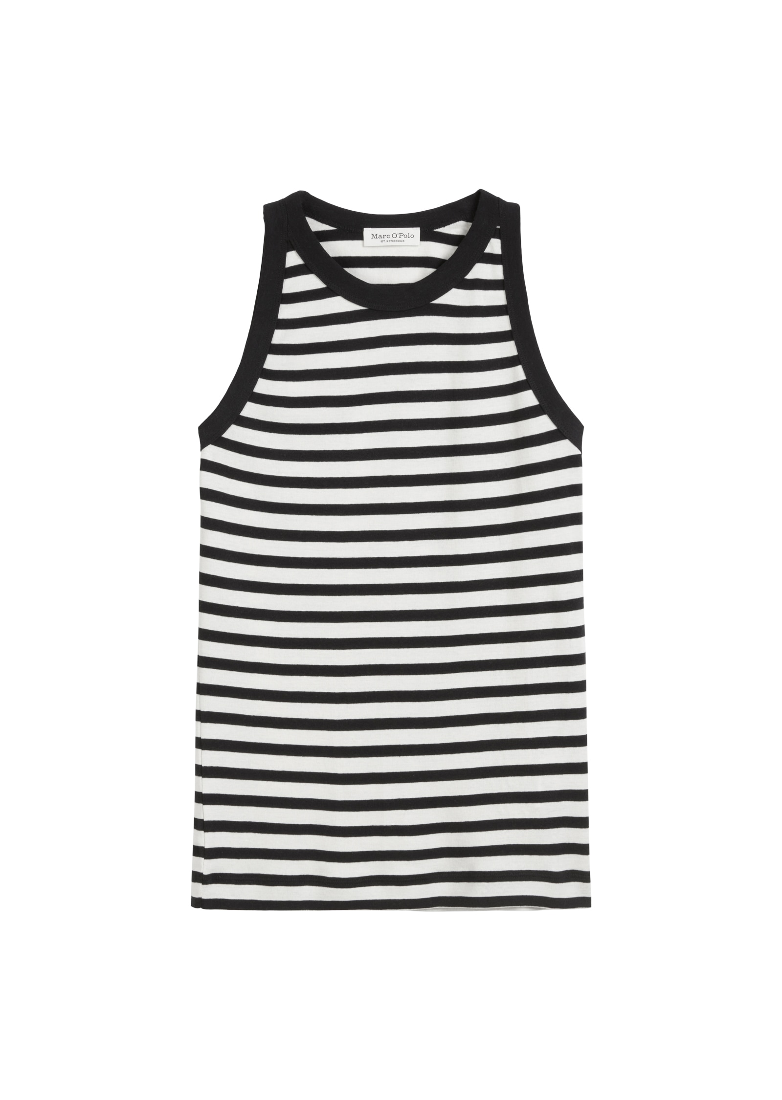 Marc O'Polo Tanktop, geringelt, aus Rib-Jersey, slim fit