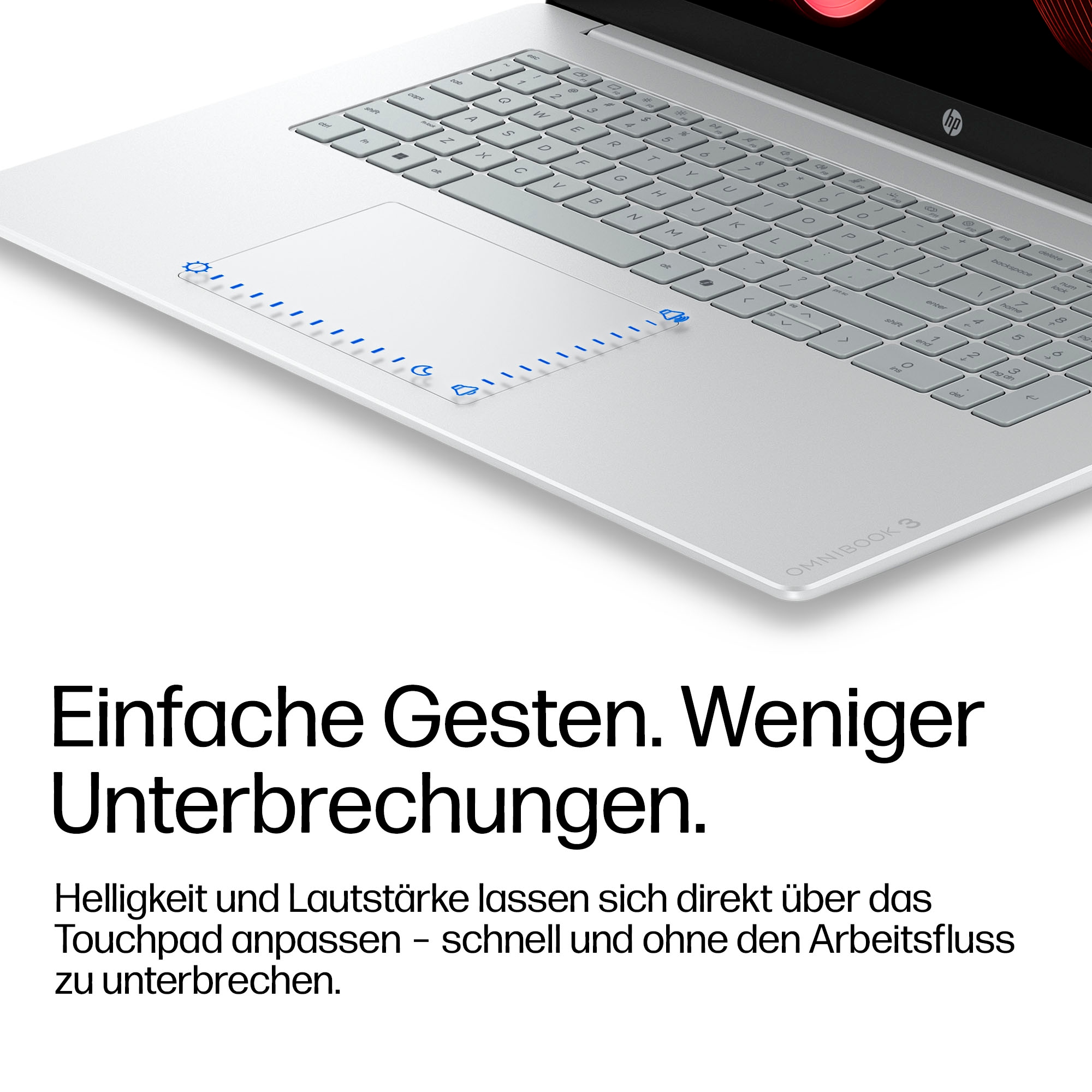 HP Notebook »OmniBook 3 17-dk0512ng« 43,9 cm / 17,3 ″ Intel N-Reihe Intel Graphics 256 GB SSD