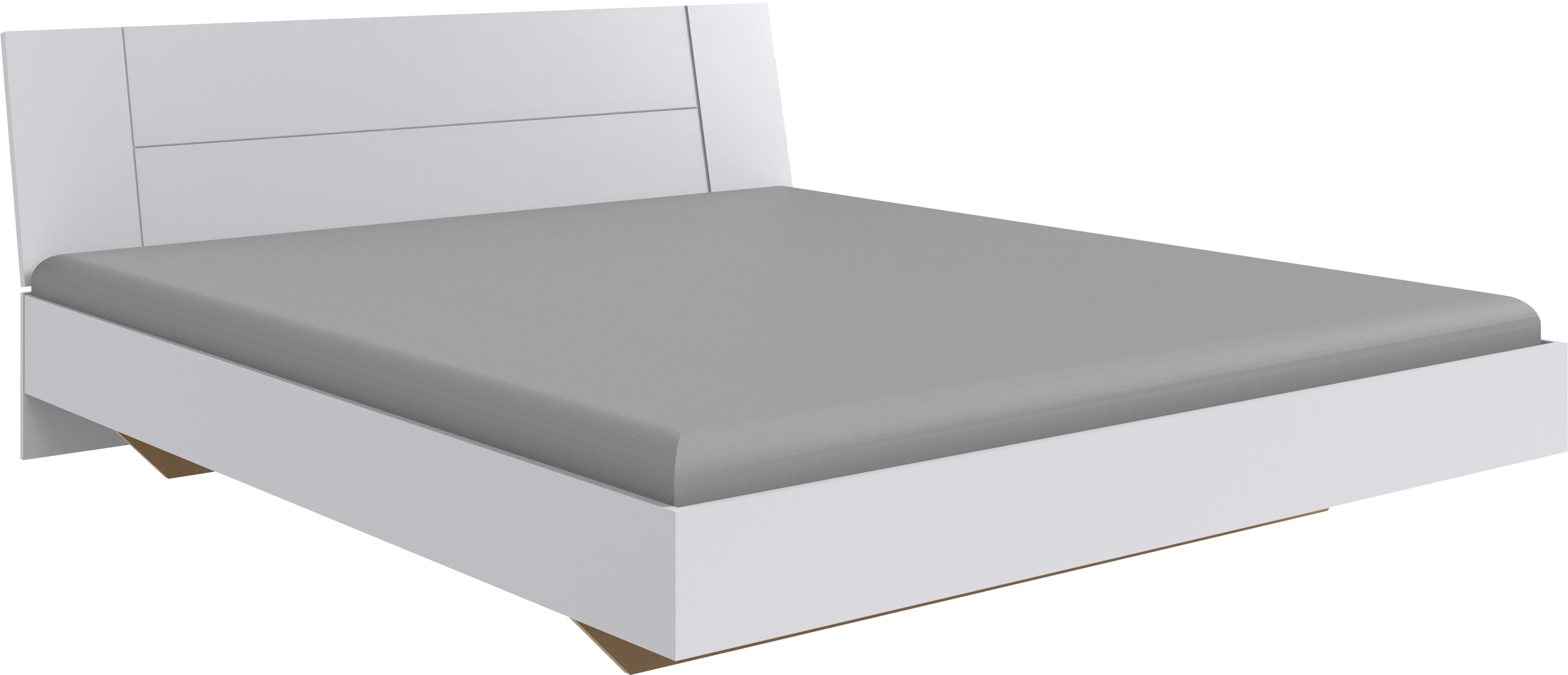 Futonbett »Kreta«, Liegefläche 180x200cm, modernes Kopfteil