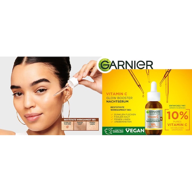 GARNIER Gesichtsserum »Garnier Vitamin C Glow Booster Nachtserum« online  bei UNIVERSAL