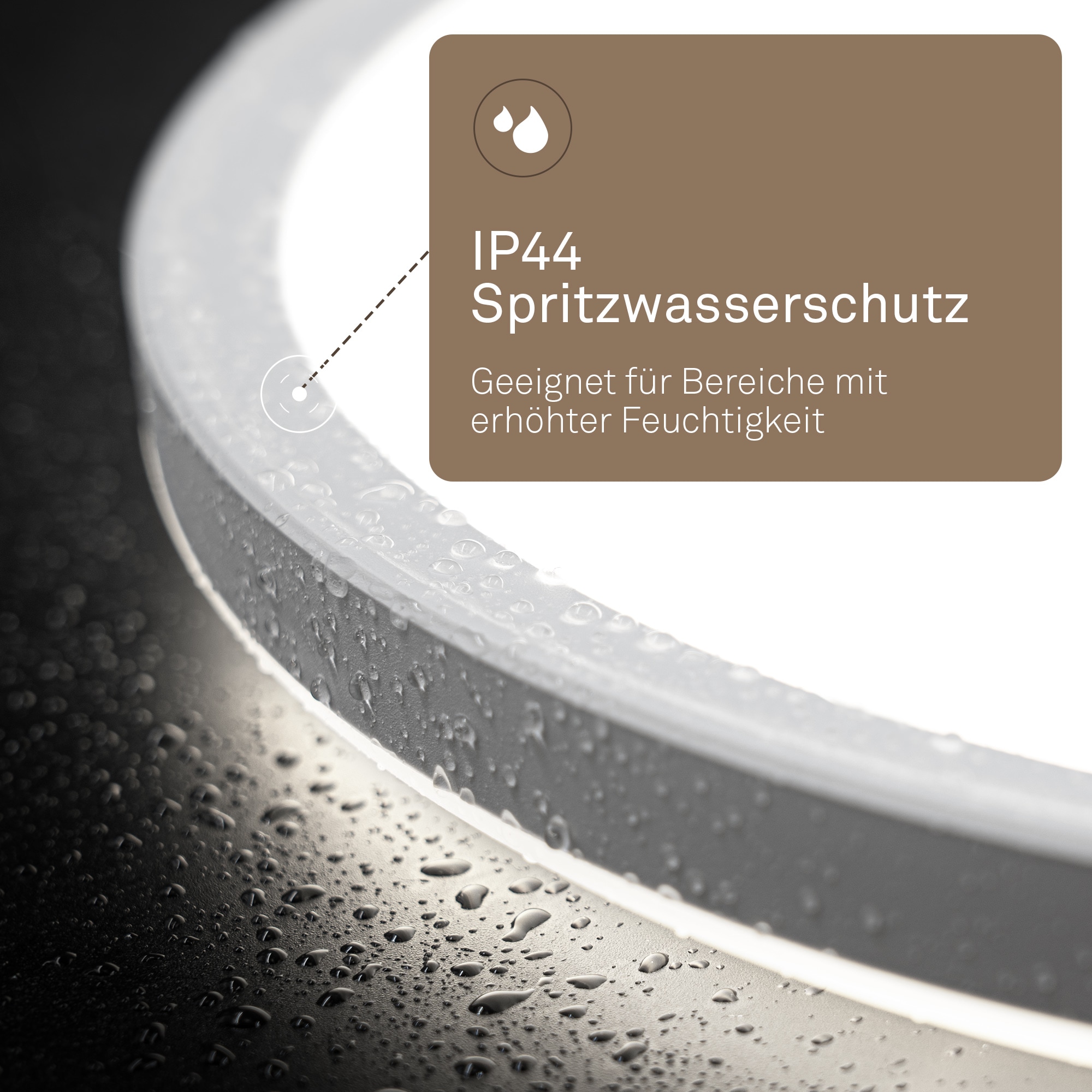 B.K.Licht LED Panel »SHALLOW« LED-Board 1 Stk. warmweiß - kaltweiß 42x3 cm, Badlampe, Badezimmer, Küche, Wohnzimmer