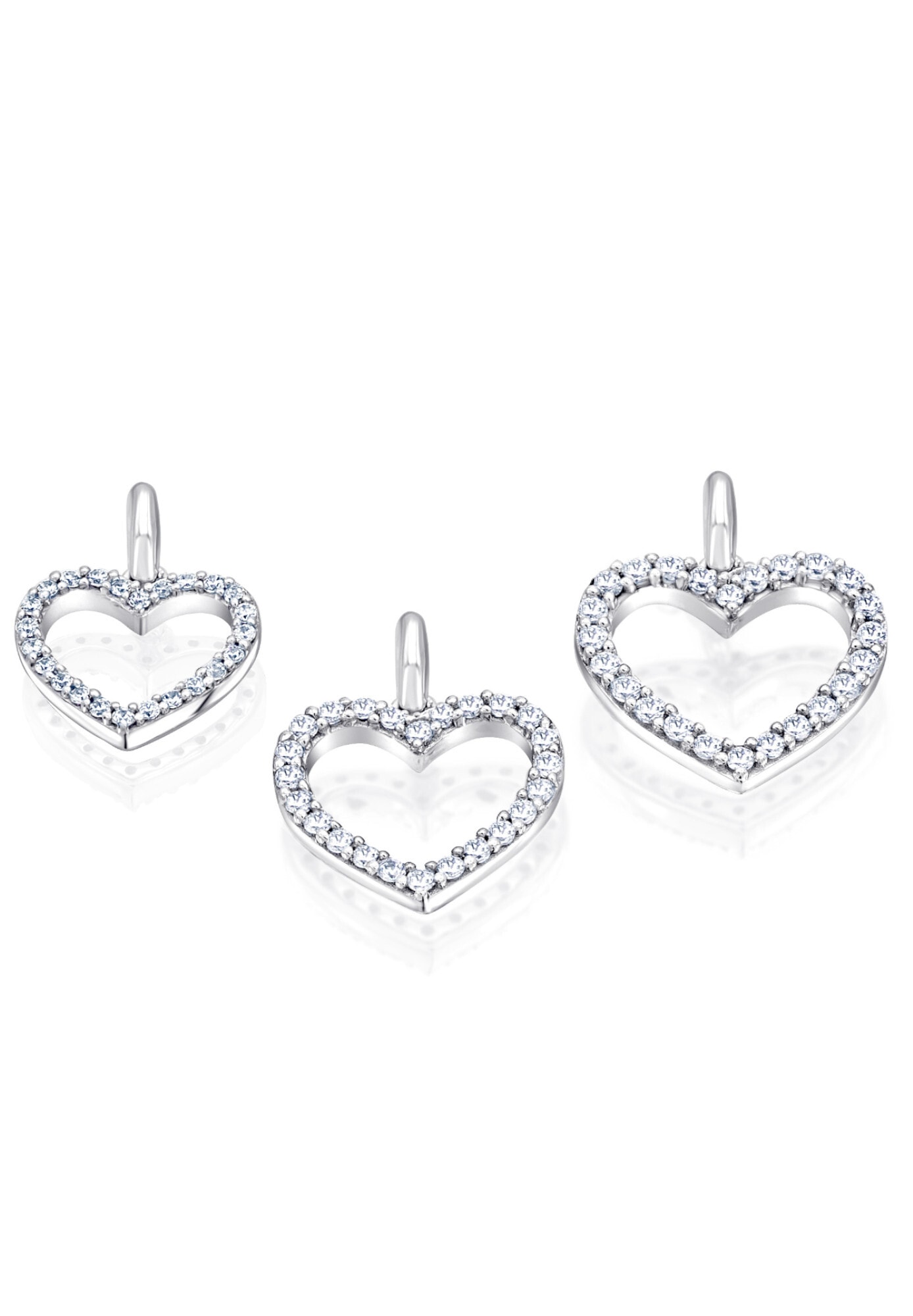 ONE ELEMENT Kettenanhänger »0,15 ct Diamant Brillant Anhänger aus 585 Weißgold«