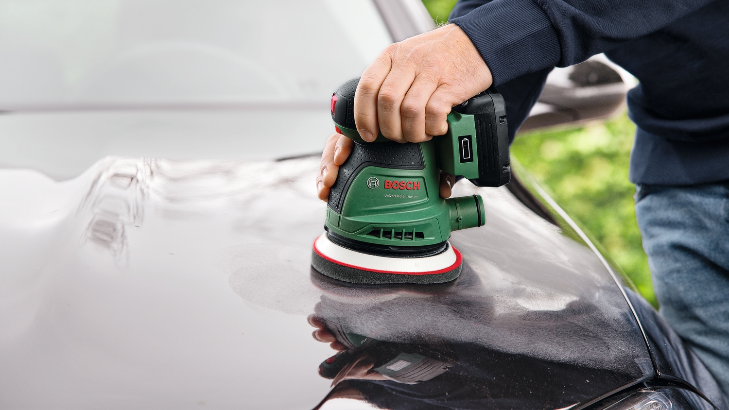 Bosch Home & Garden Akku-Exzenterschleifer »»UniversalOrbit 18V-20«« Inkl. 1x Akku 2,0 Ah und Ladegerät