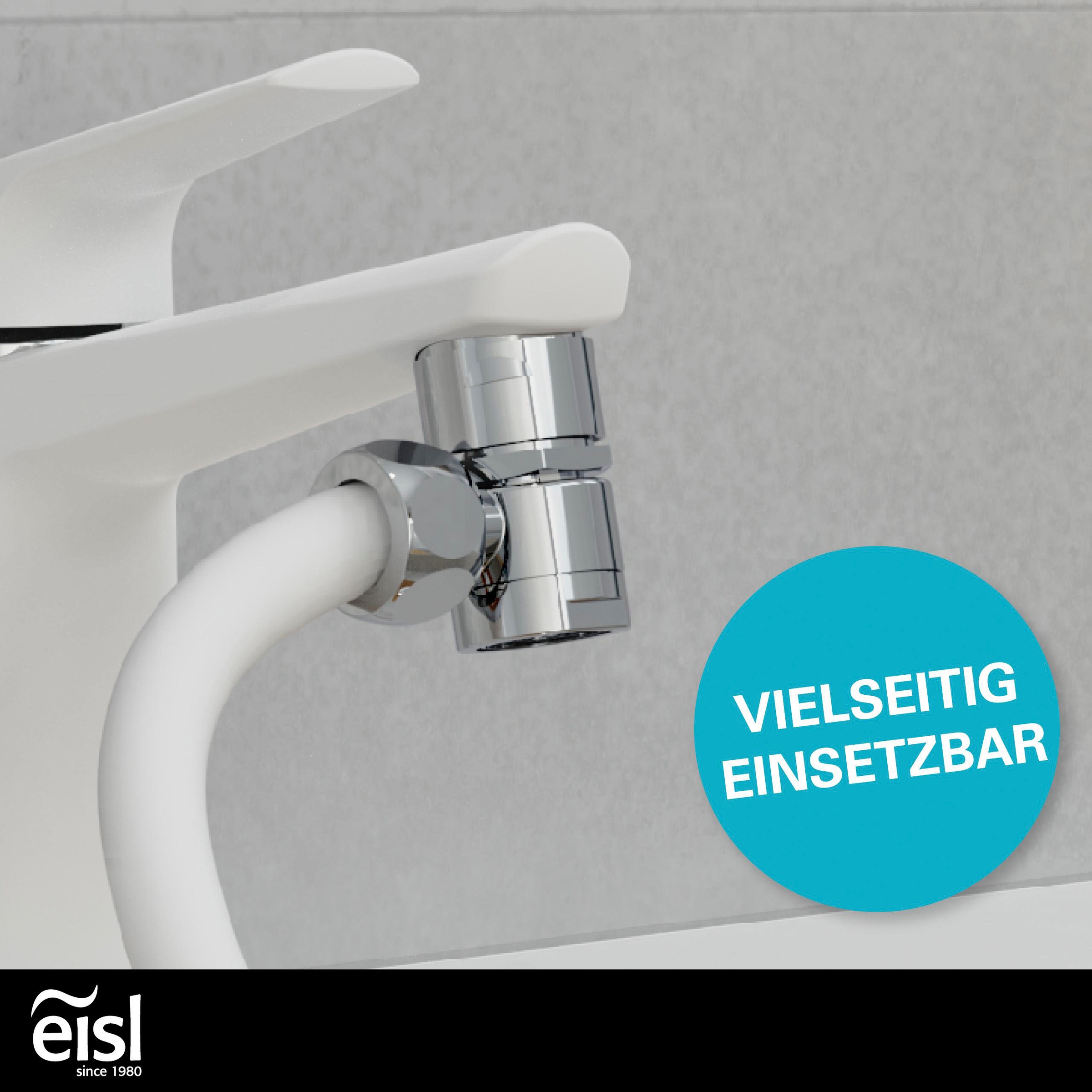 Eisl Brausegarnitur, Kunststoff-Brauseschlauch mit Handbrausehalter