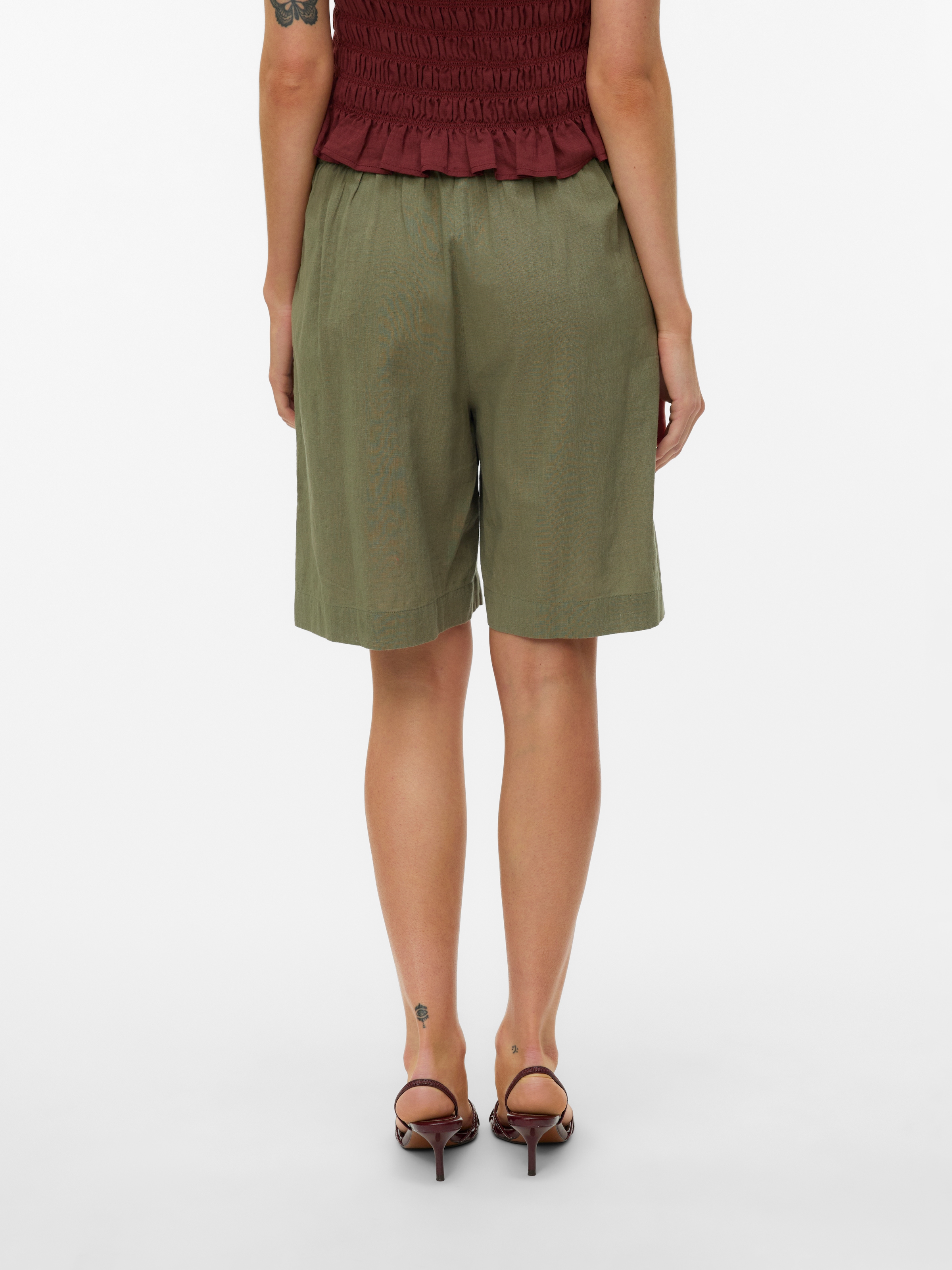 Vero Moda Shorts »VMCAIA BERMUDA WVN NOOS«  Baumwollmischung, regular fit, mit Leinen