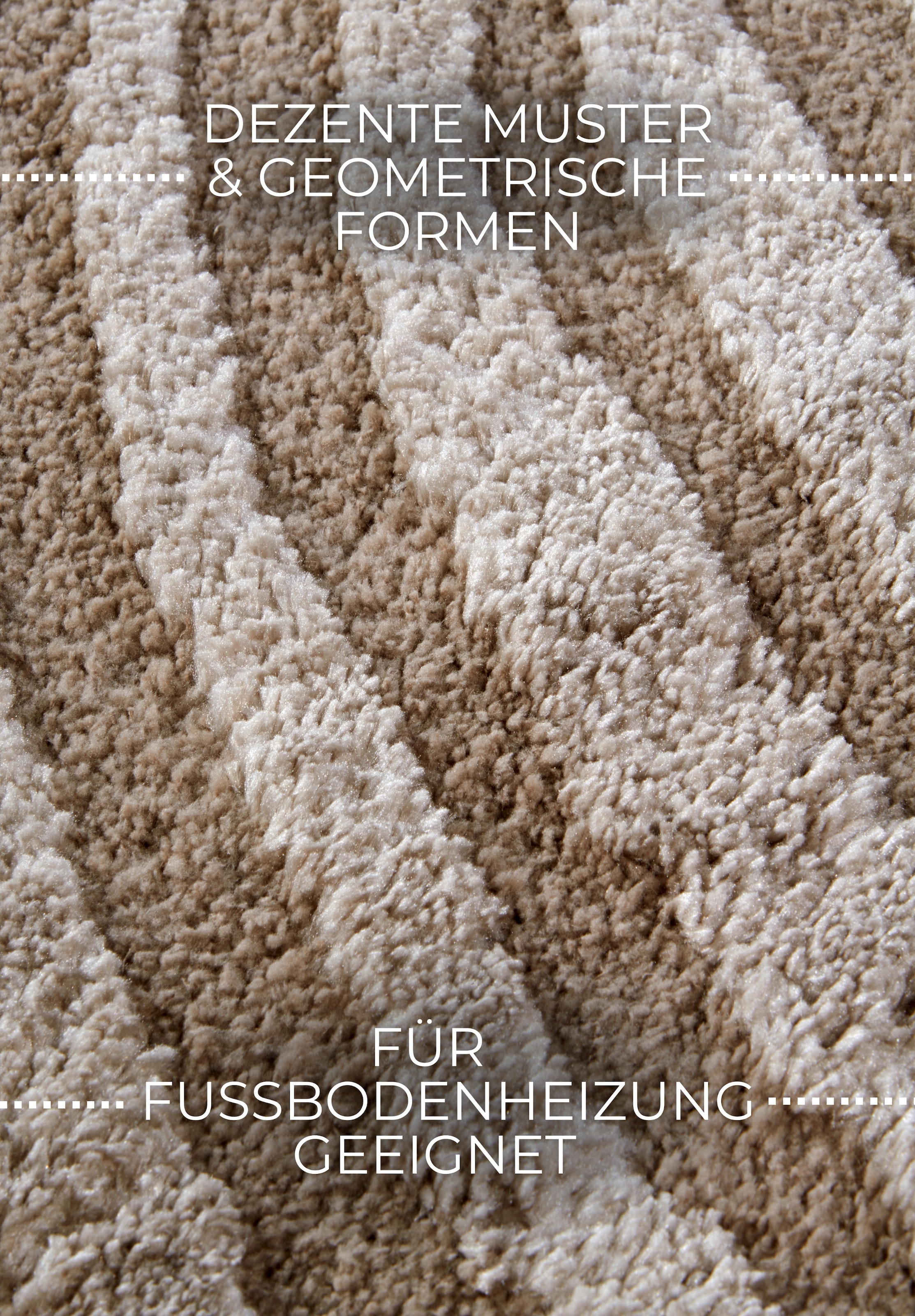 ELLE DECORATION Designteppich »Pigment«, rechteckig, 18 mm Höhe, Hochflor, Shaggy, Läufer, weich, Langflor, modern, Hoch Tief Effekt