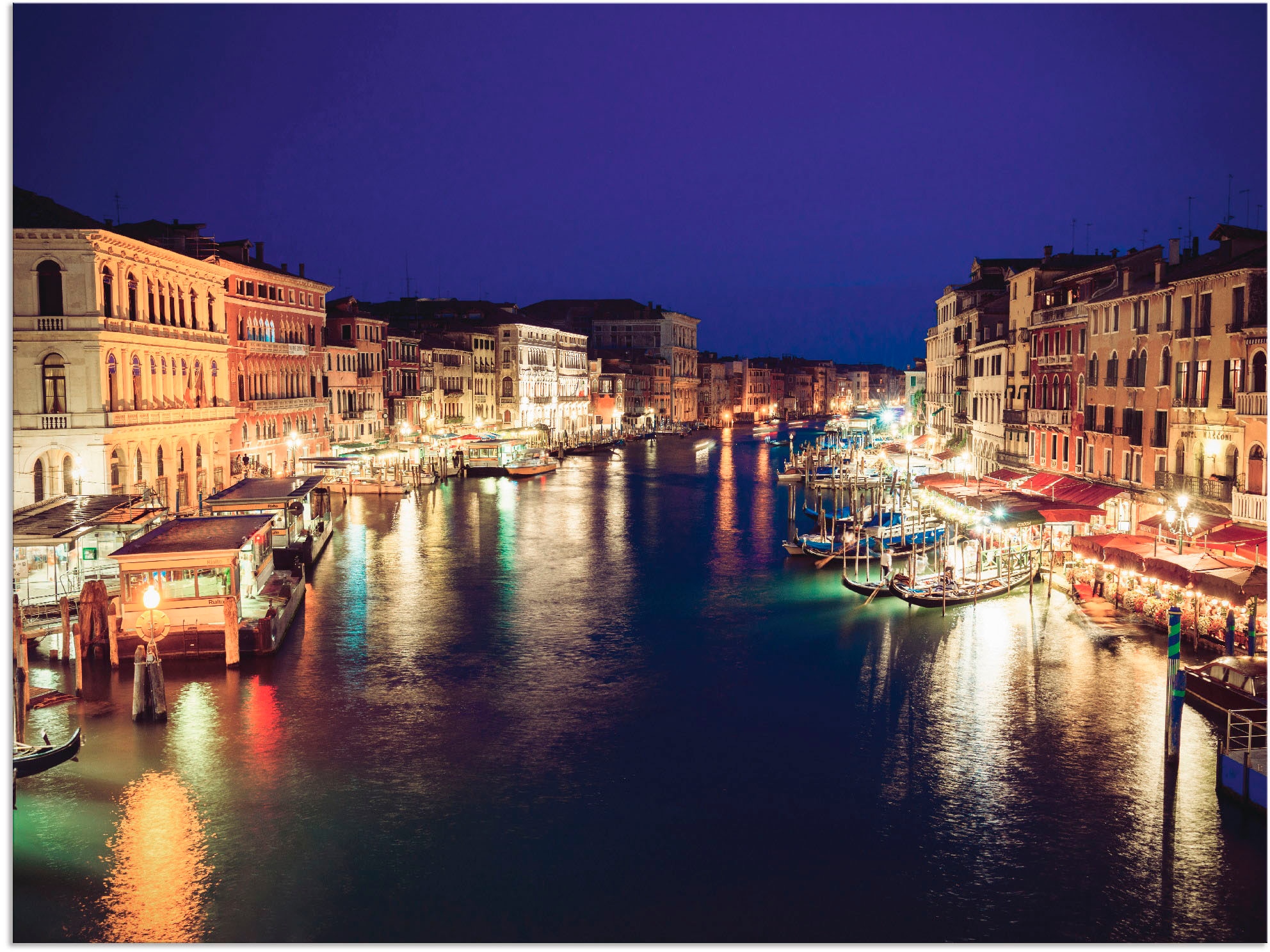 Artland Wandbild »Venedig bei Nacht«, Italien, (1 St.), als Alubild,  Leinwandbild, Wandaufkleber oder Poster in versch. Größen auf Raten kaufen