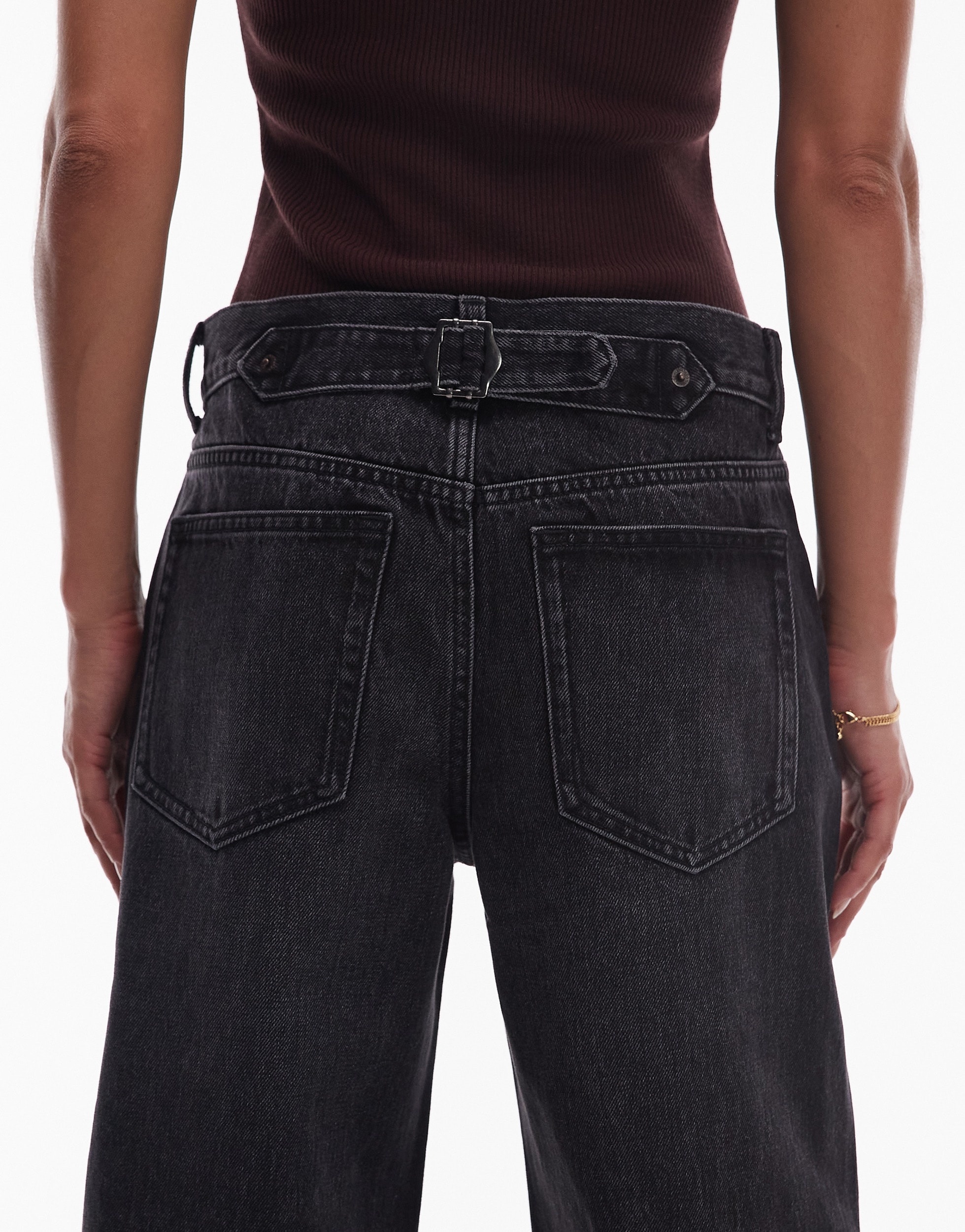 TOPSHOP Weite Jeans »TSCINCH LR WIDE DNM JEANS BLW NOOS« Baumwolle, relaxed fit, low waist