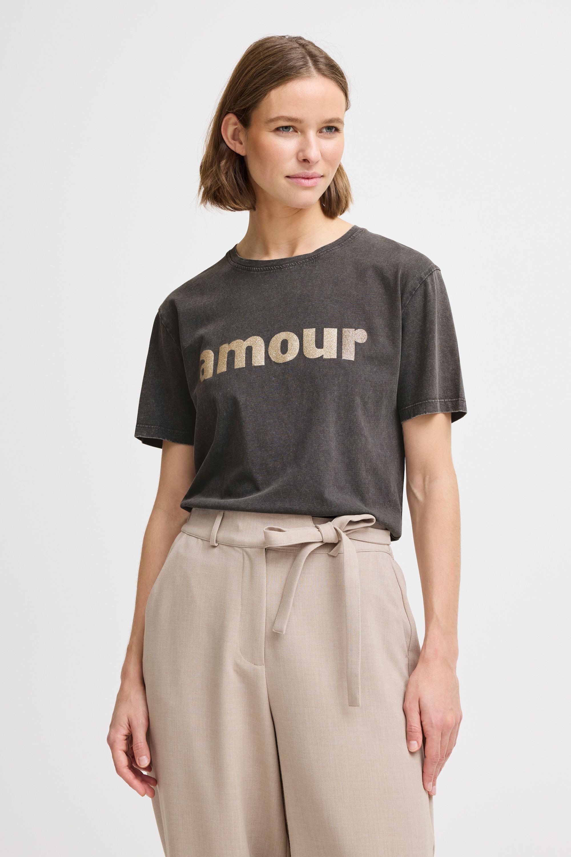 b.young T-Shirt »T-Shirt BYSOLKO TEXT TSHIRT -«