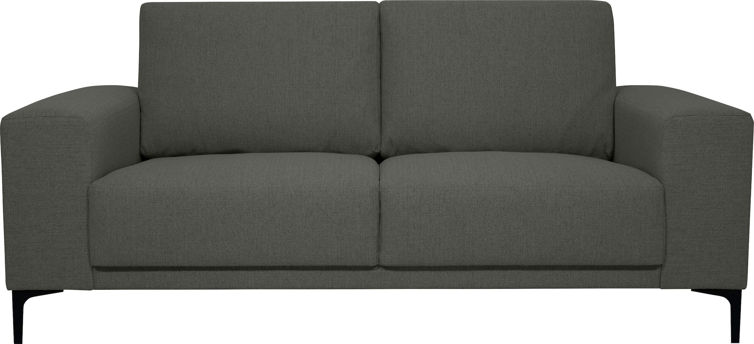 OTTO home 2-Sitzer »Xander« Breite 164 cm, Webstoff, Soft-Touch Chenille, schwarze Metallfüße