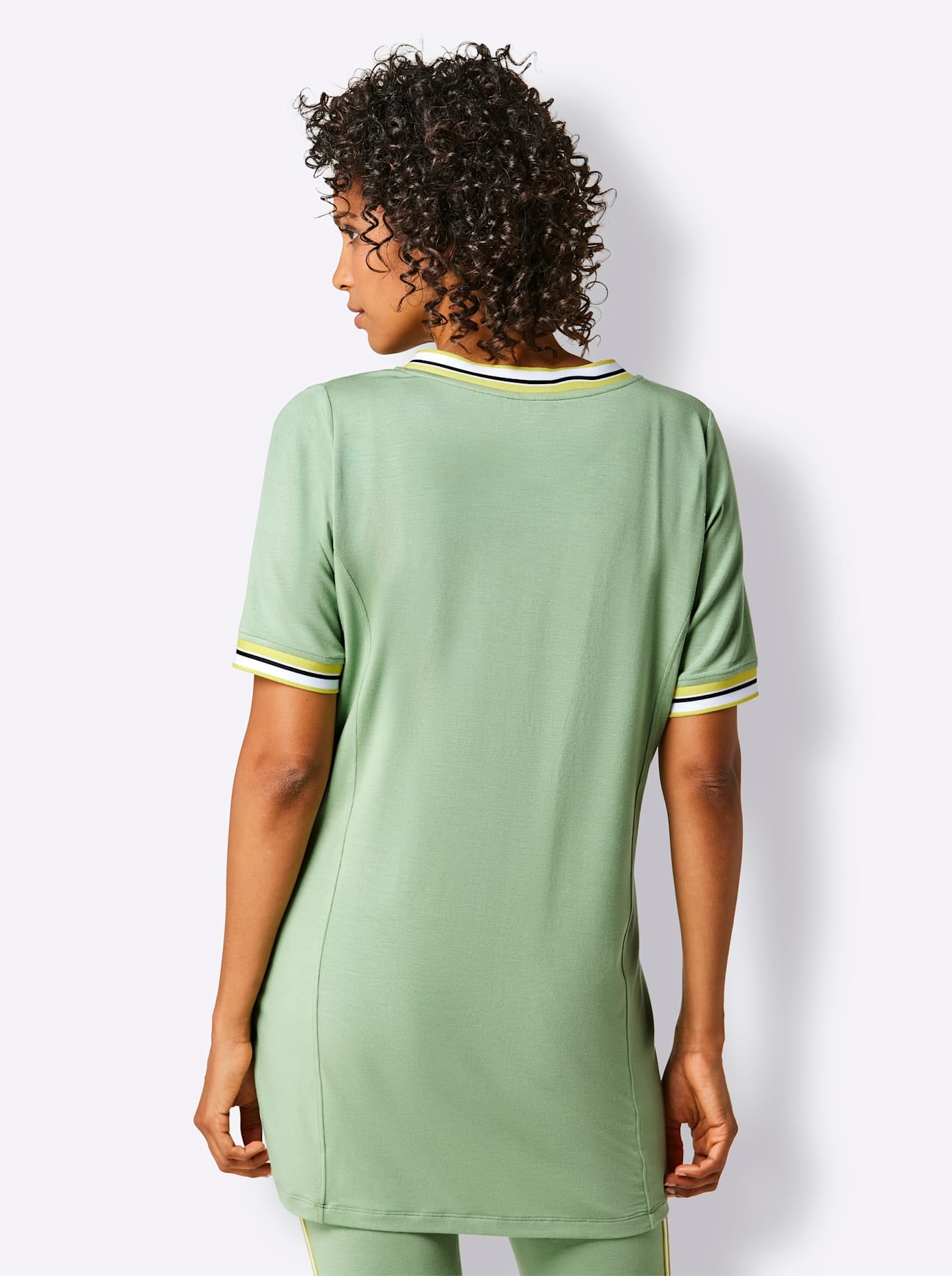 CREATION L PREMIUM Kurzarmshirt »Modal-Longshirt« 1 Stk. tlg.