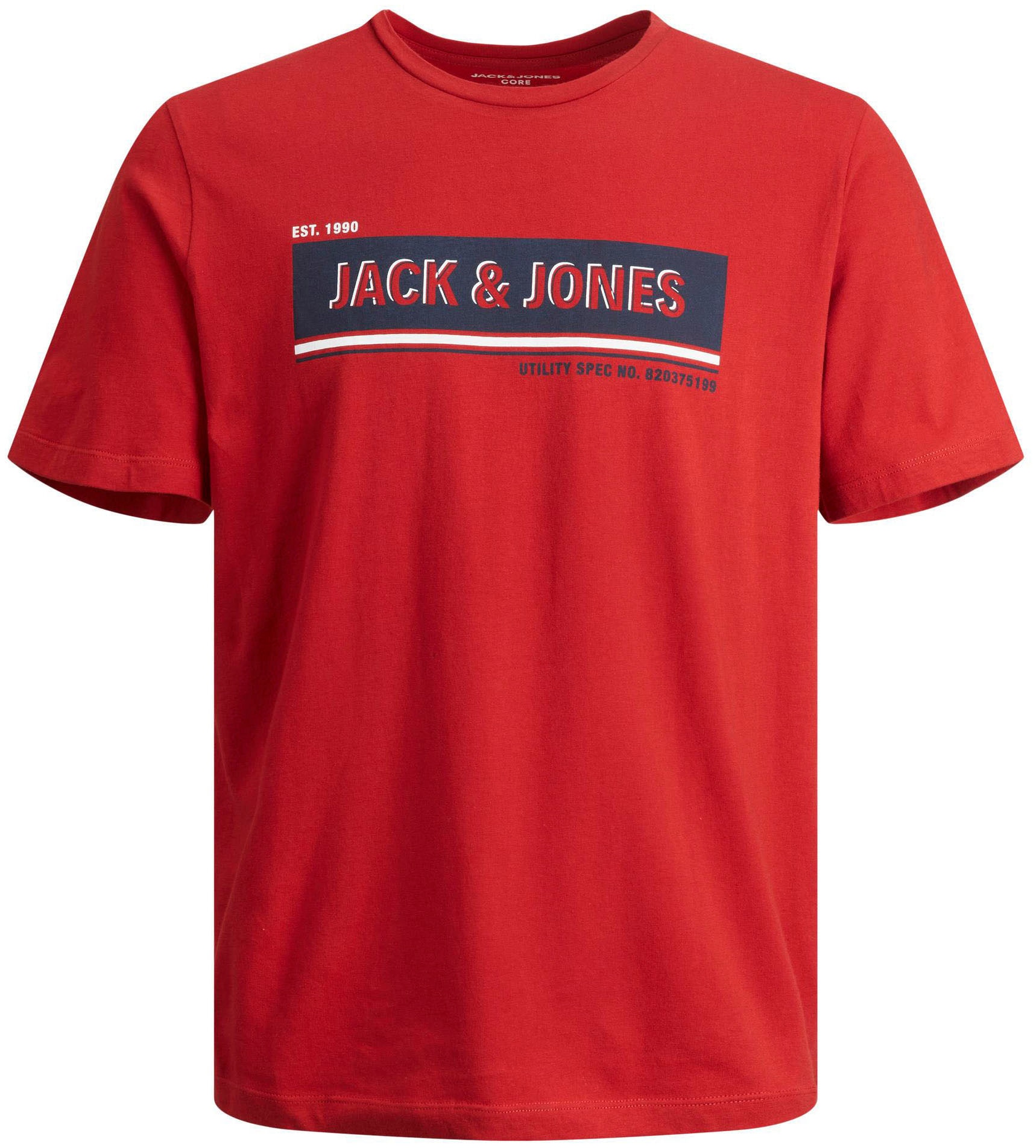 Jack & Jones Rundhalsshirt »JCOADAM TEE SS CREW NECK FST«
