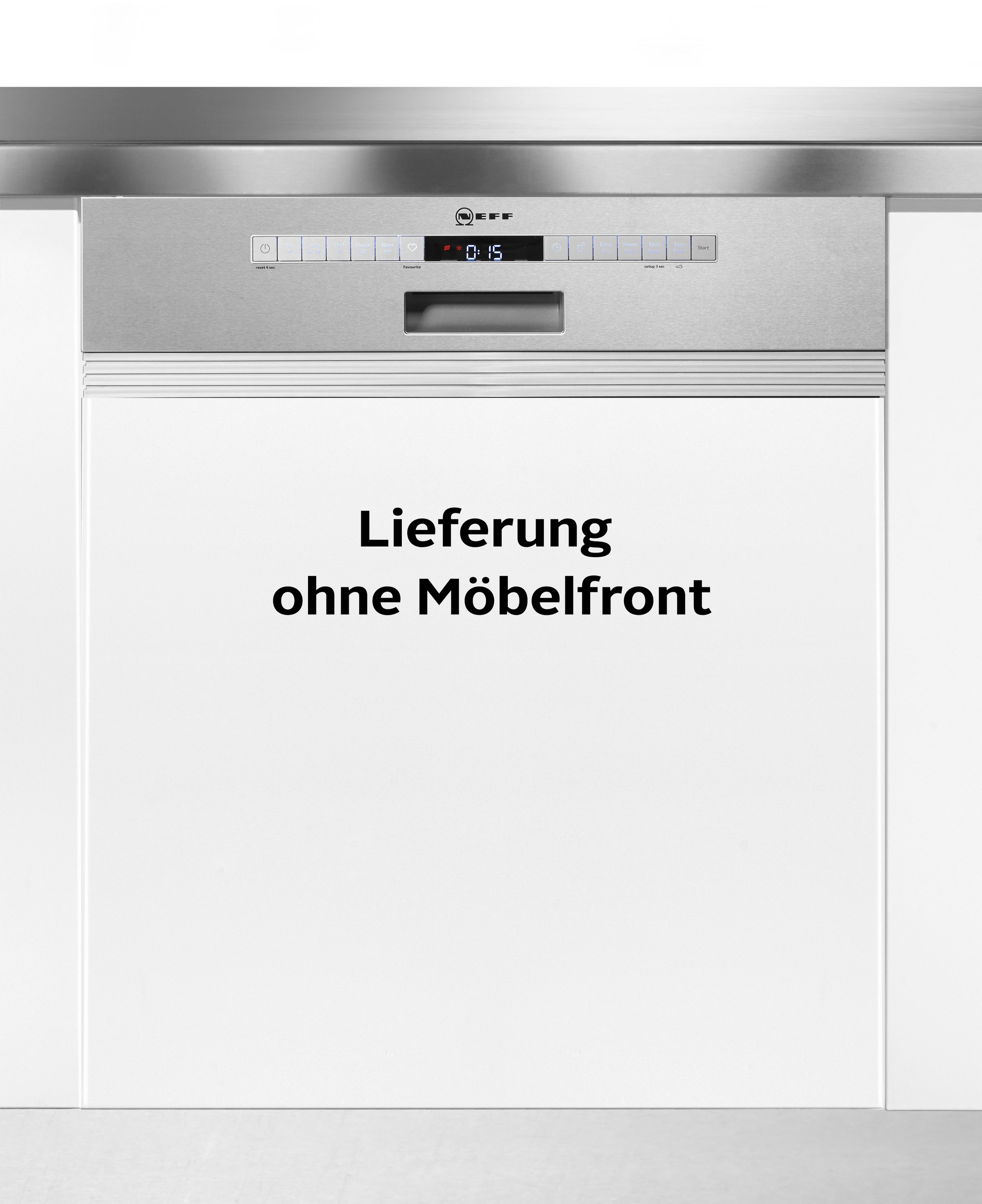 NEFF teilintegrierbarer Geschirrspüler N 50 »S145ECS05E«, 13 Maßgedecke, Besteckschublade für einfaches Beladen
