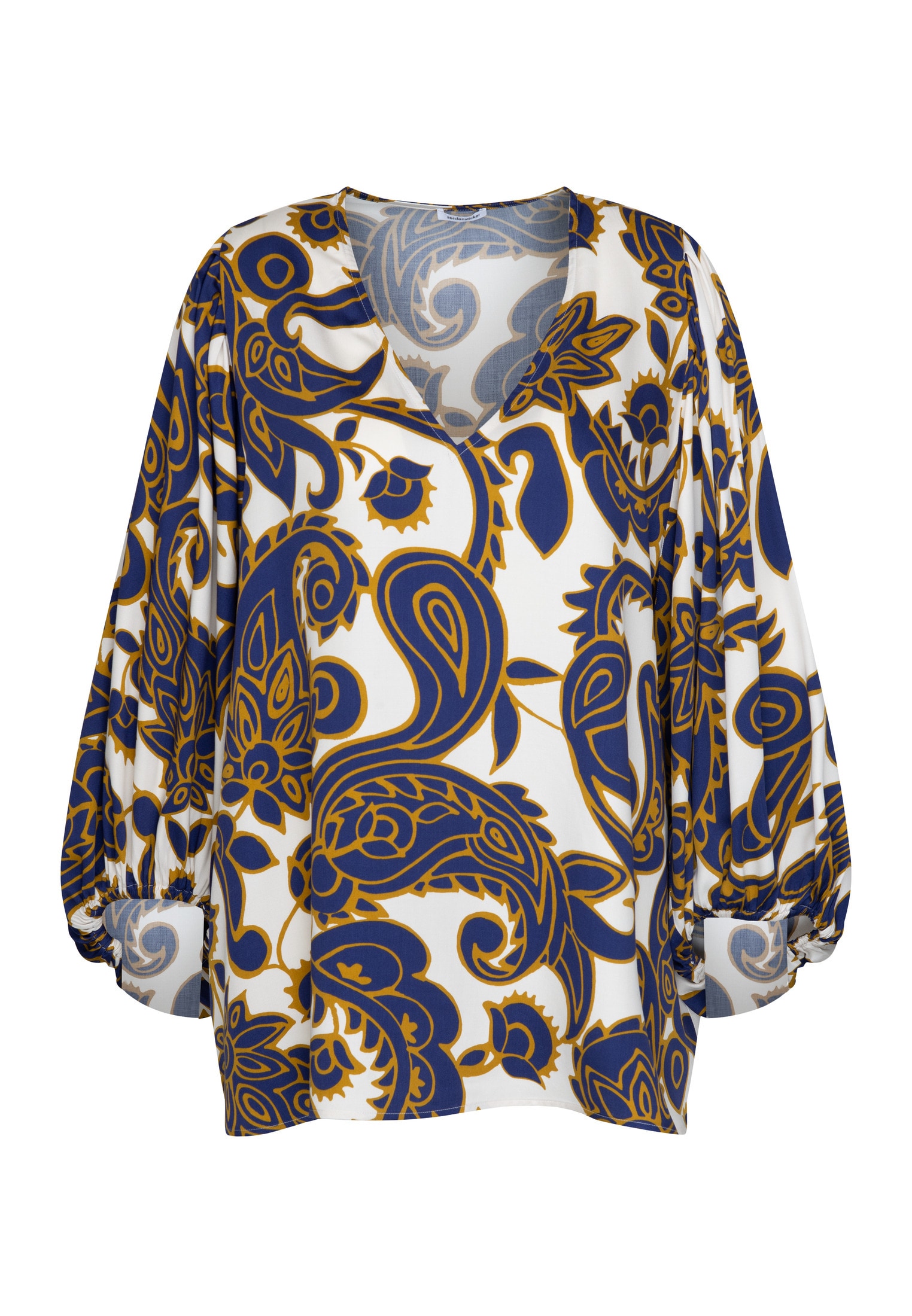 seidensticker Shirtbluse »Schwarze Rose«, 3/4-Arm V-Neck Paisley