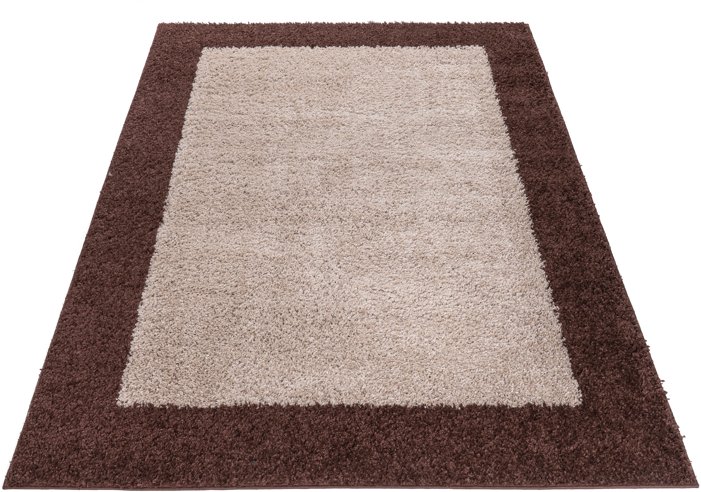 OTTO home Hochflor-Teppich »Liams« rechteckig 30 mm Höhe mit Bordüre, besonders weich und kuschelig, Wohnzimmer, Schlafzimmer