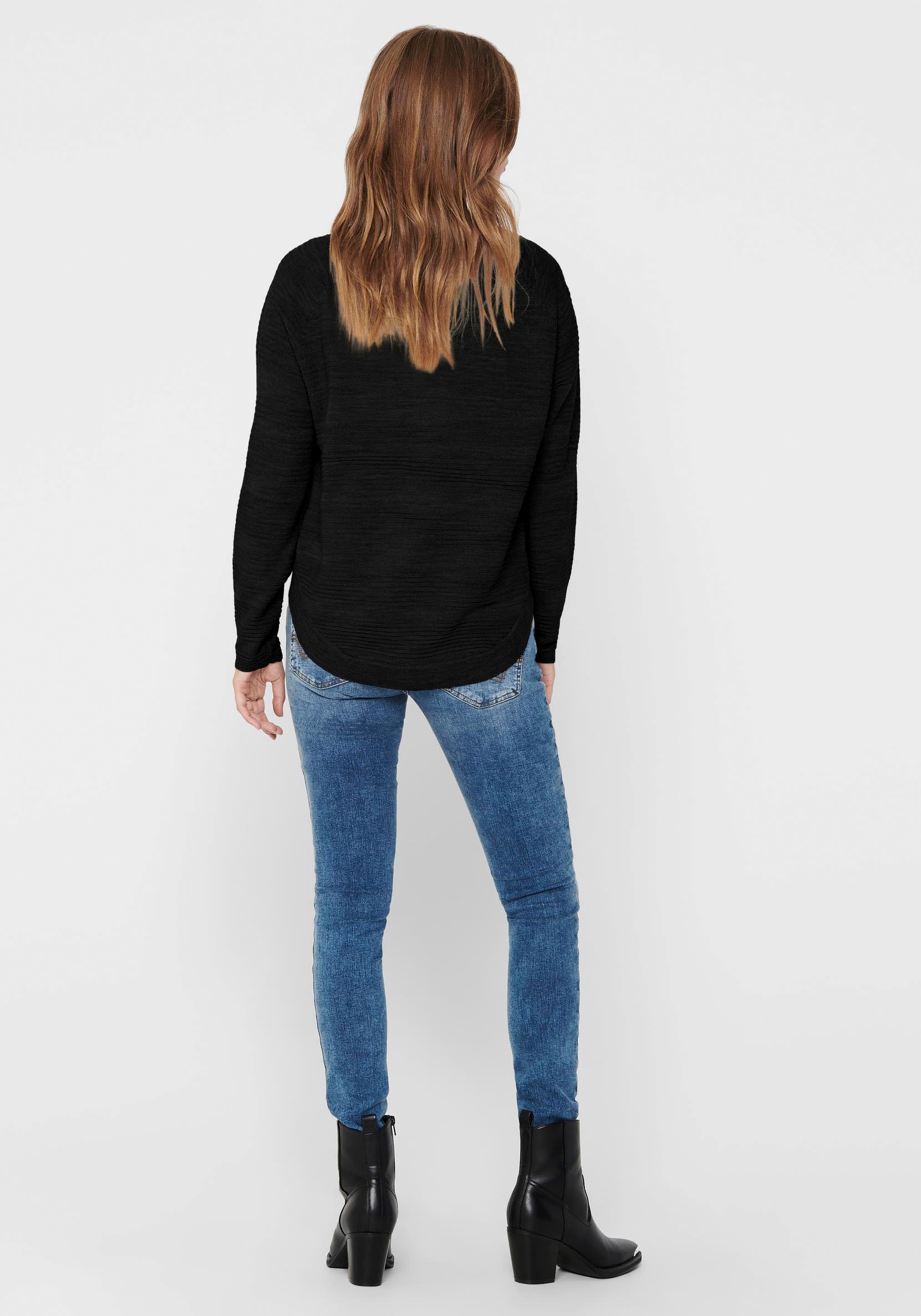 ONLY Rundhalspullover »ONLCAVIAR L/S PULLOVER KNT«
