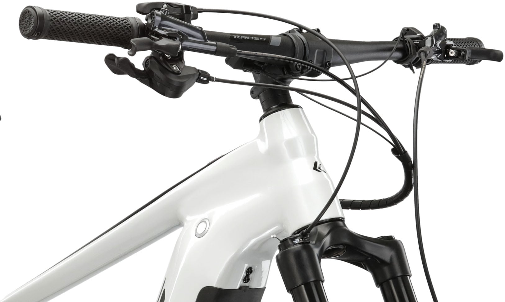 Kross E-Bike »E-MTB Level Boost 3.0 29 Zoll weiß«, 12 Gang, Shimano, DEORE SLX M7100, Mittelmotor 250 W, Pedelec, Elektrofahrrad für Damen und Herren