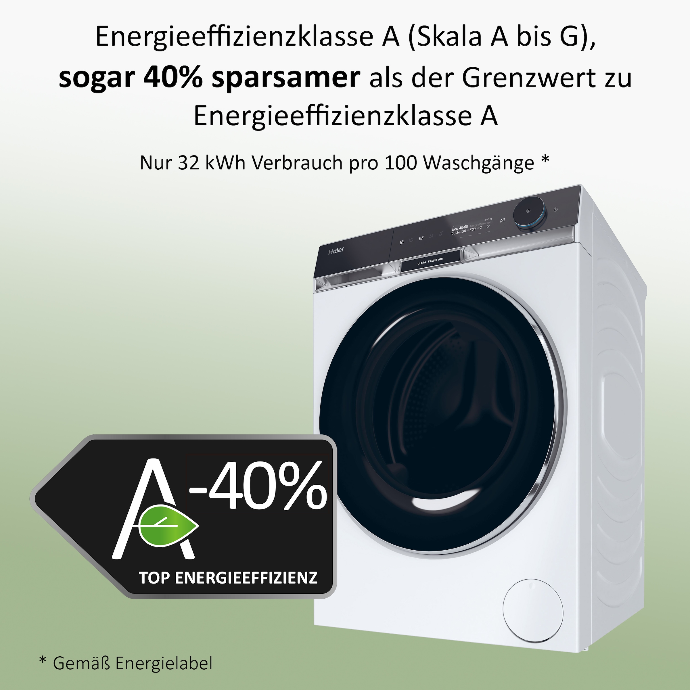 Haier Waschmaschine X SERIE 11 »HW110-BD14397U1«, 11 kg, 1400 U/min, UltraFresh: Hält die Wäsche bis zu 12 Std. frisch