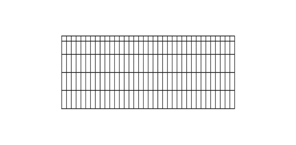 KRAUS Einstabmattenzaun »Dino-Trend-Z42«, anthrazit, 80 cm hoch, 15 Elemente für 30 m, 16 Pfosten