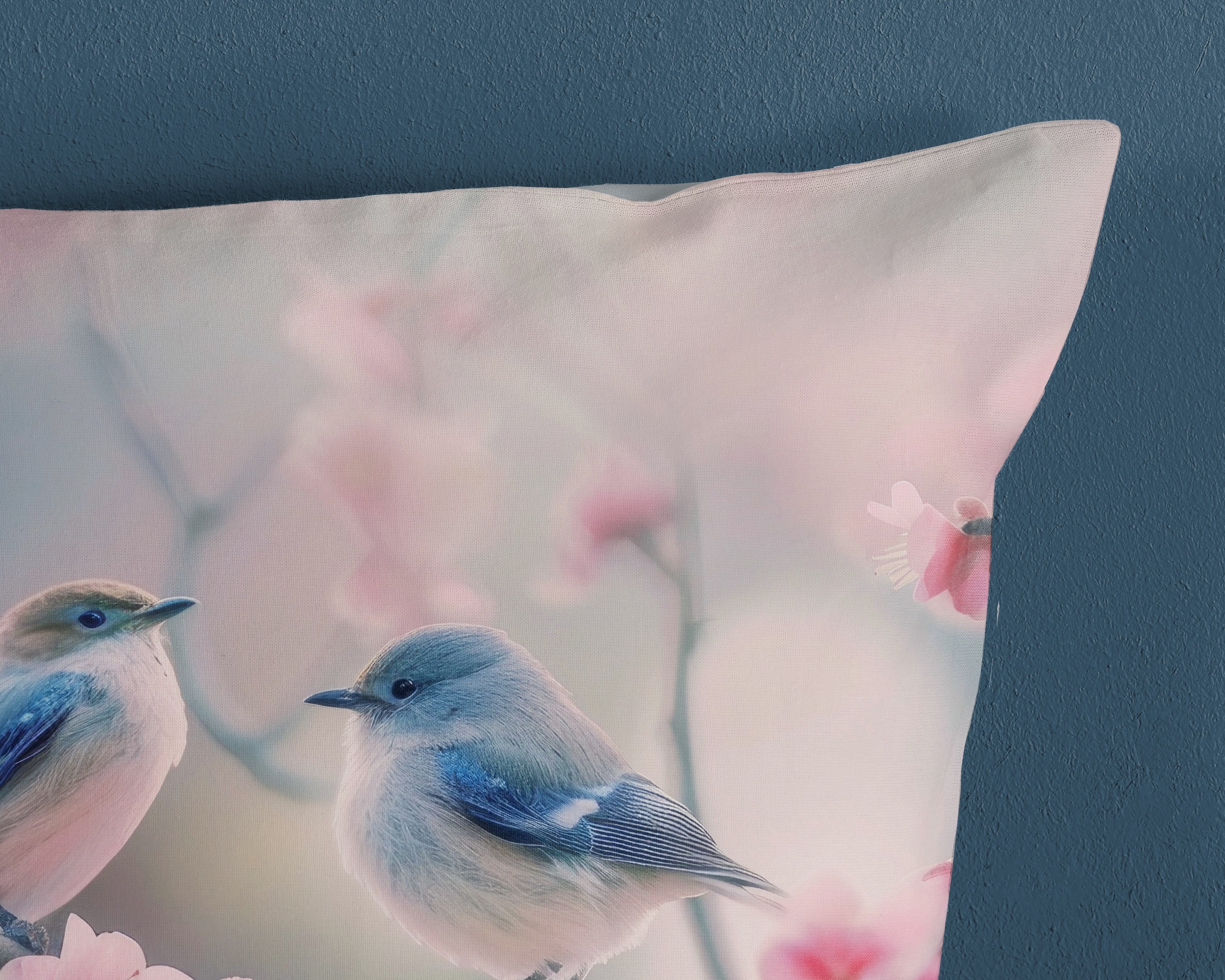 good morning Wendebettwäsche »Hannu« 2 Stk. tlg. 100% Baumwolle, Renforcé, Reißverschluss, Wendeoptik, Vogel, Blume